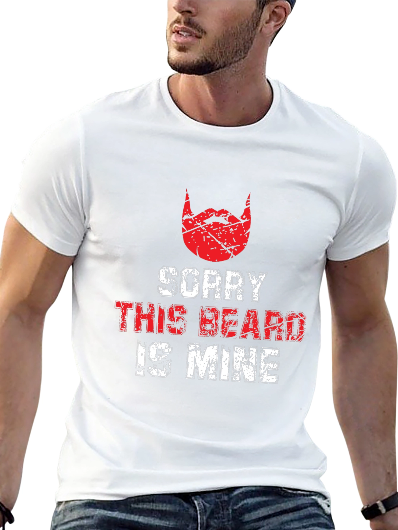 Sorry This Beard Is Mine Black T-Shirt
