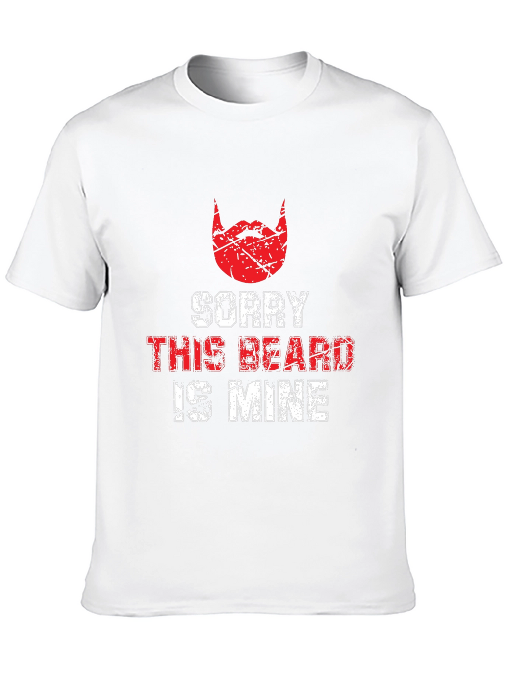 Sorry This Beard Is Mine Black T-Shirt