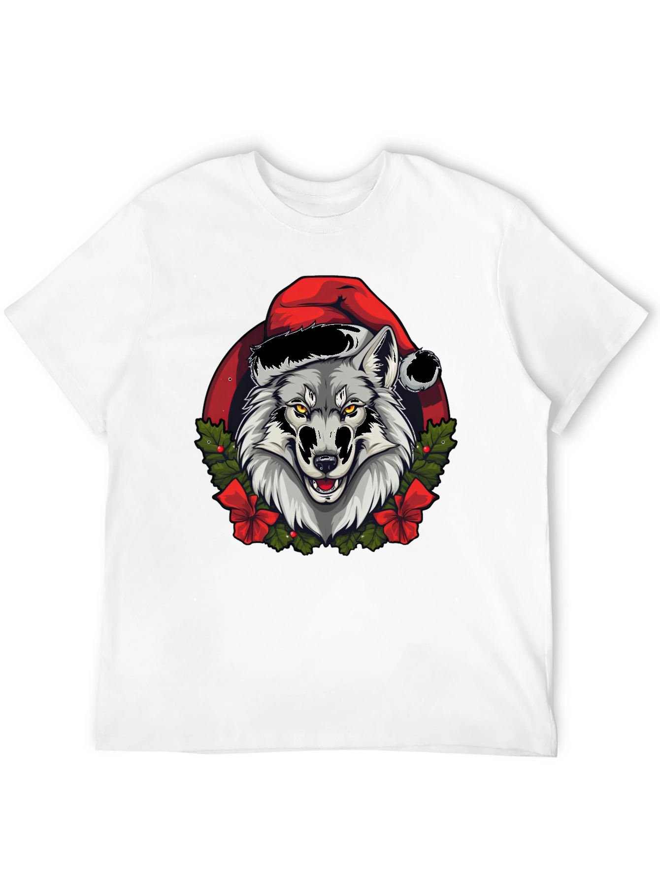 Festive Wolf Graphic Tee