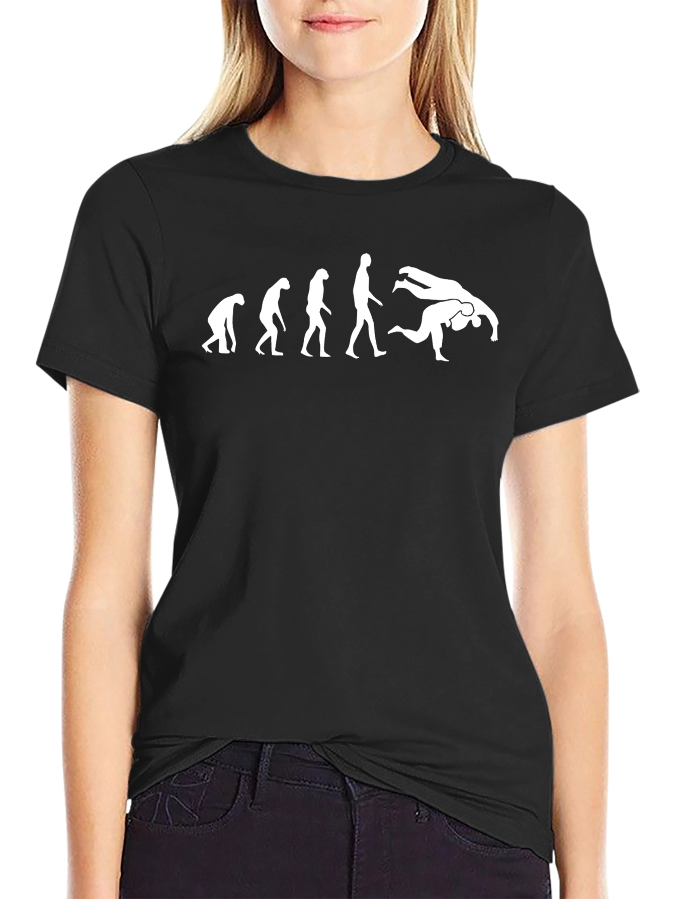 Evolution of Wrestling Black T-Shirt