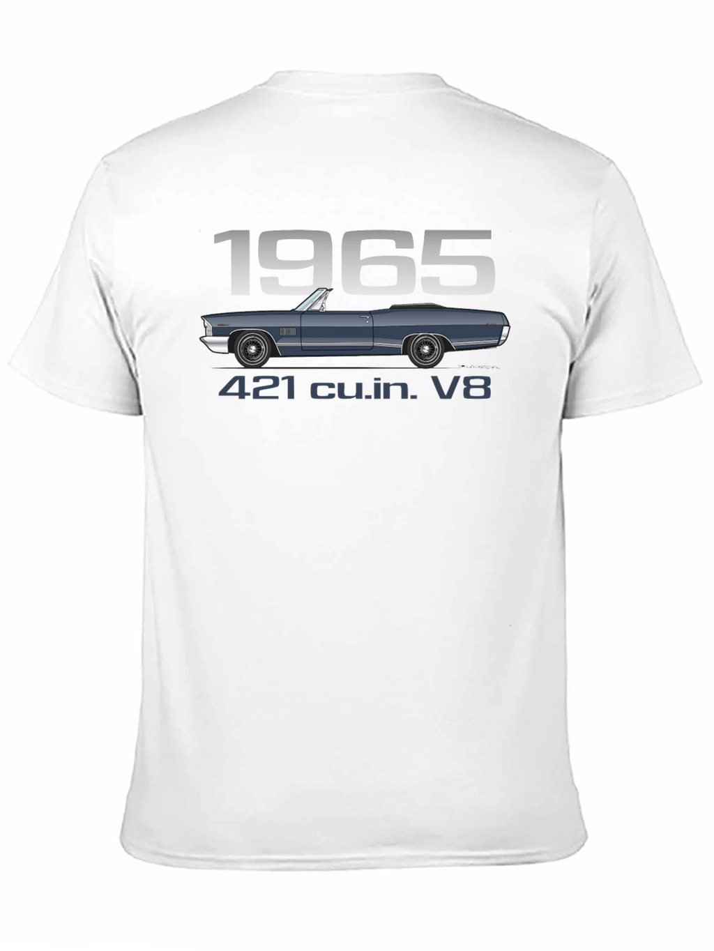1965 Car T-Shirt - 421 cu.in. V8 Engine