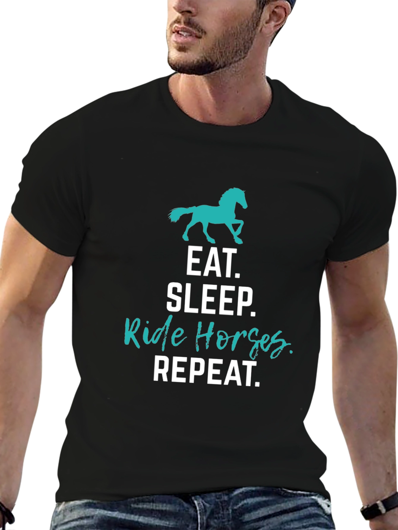 Eat Sleep Ride Horses Repeat T-Shirt