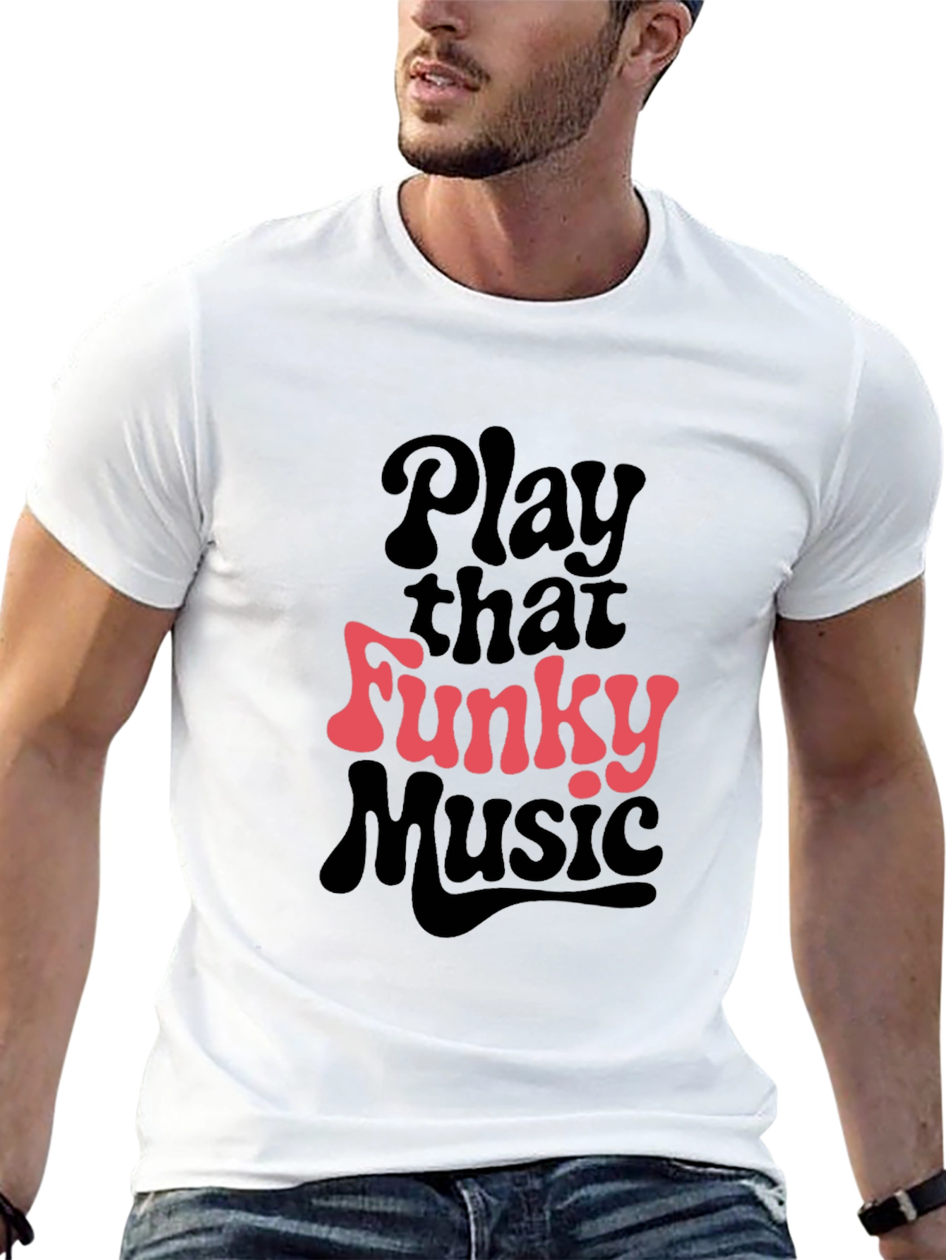 Funky Music Graphic Tee - Retro Style