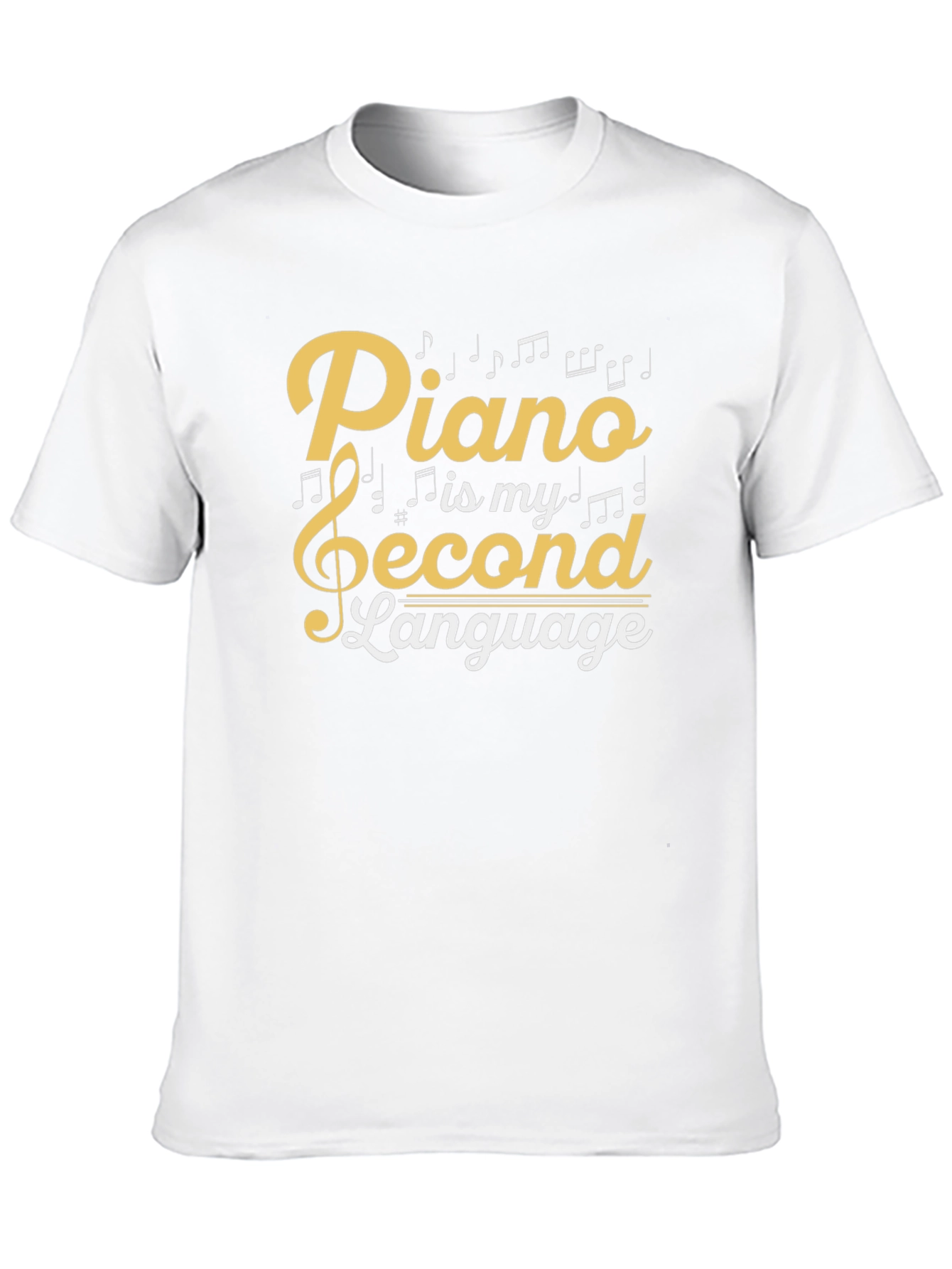 Piano is My Second Language Graphic Tee