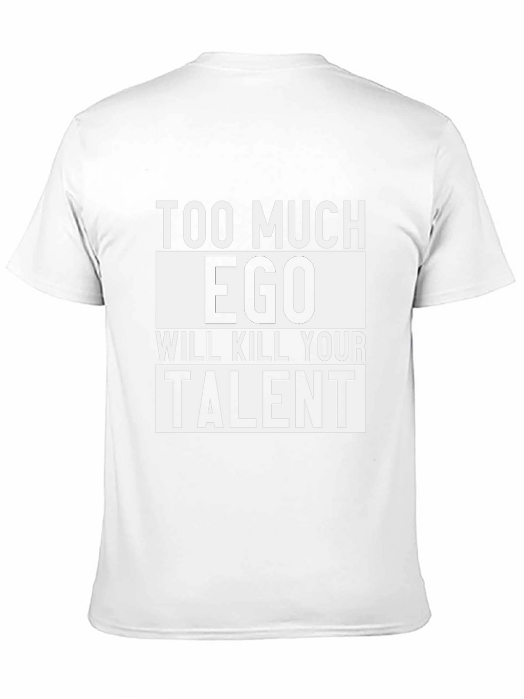 Too Much Ego Black Graphic T-Shirt