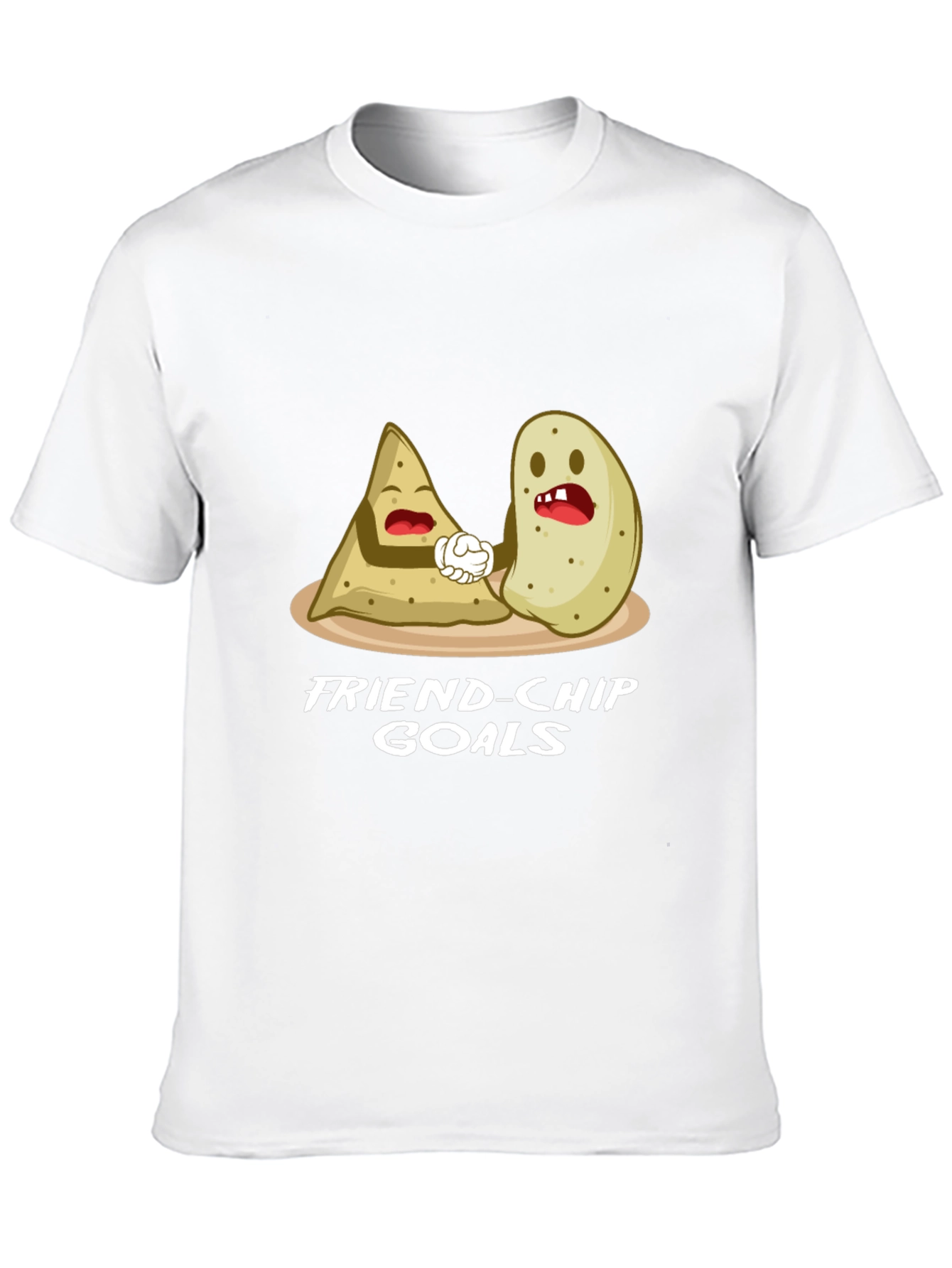 Friend-chip Goals Black Graphic Tee