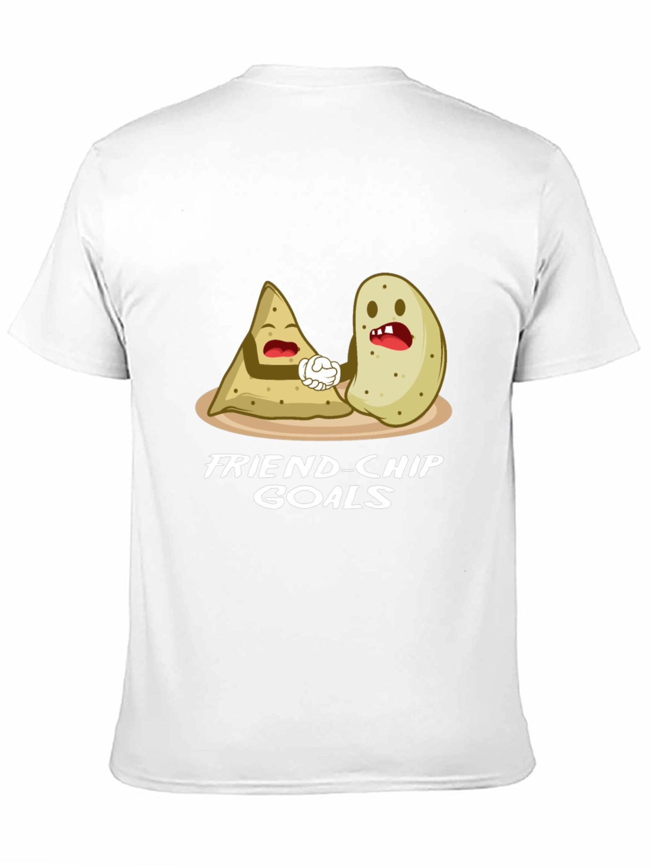 Friend-chip Goals Black Graphic Tee