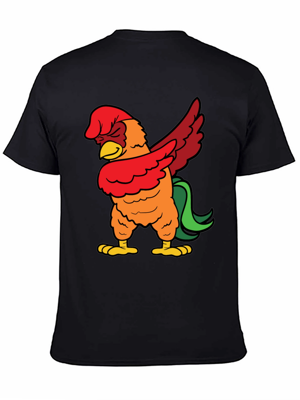 Dabbing Rooster Graphic Tee - Funny Chicken Dab T-Shirt
