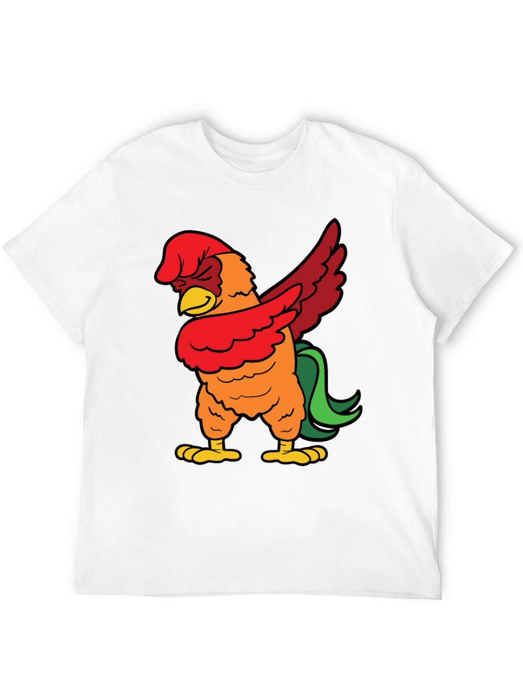 Dabbing Rooster Graphic Tee - Funny Chicken Dab T-Shirt