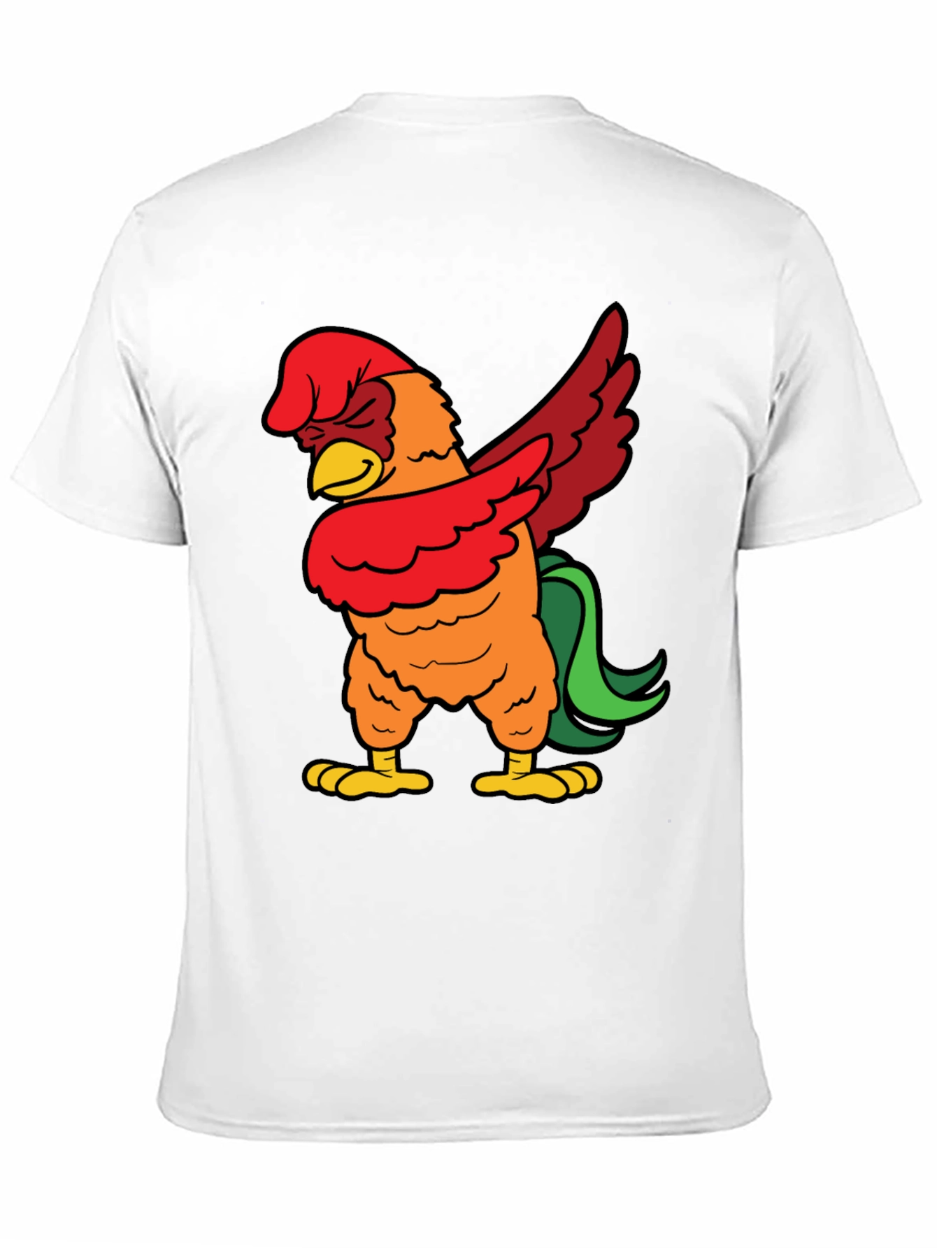 Dabbing Rooster Graphic Tee - Funny Chicken Dab T-Shirt