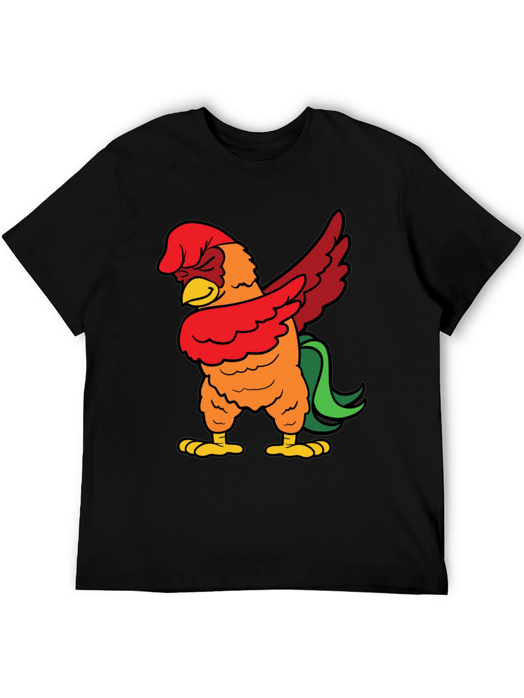 Dabbing Rooster Graphic Tee - Funny Chicken Dab T-Shirt