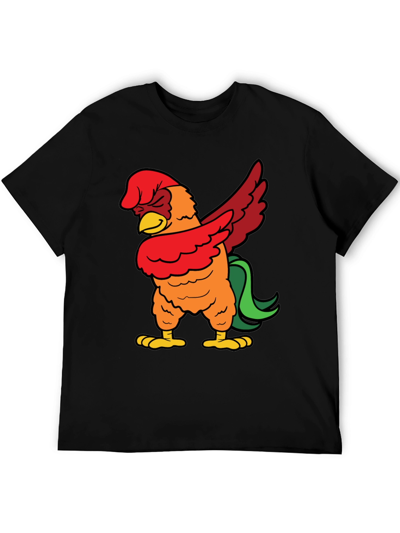 Dabbing Rooster Graphic Tee - Funny Chicken Dab T-Shirt