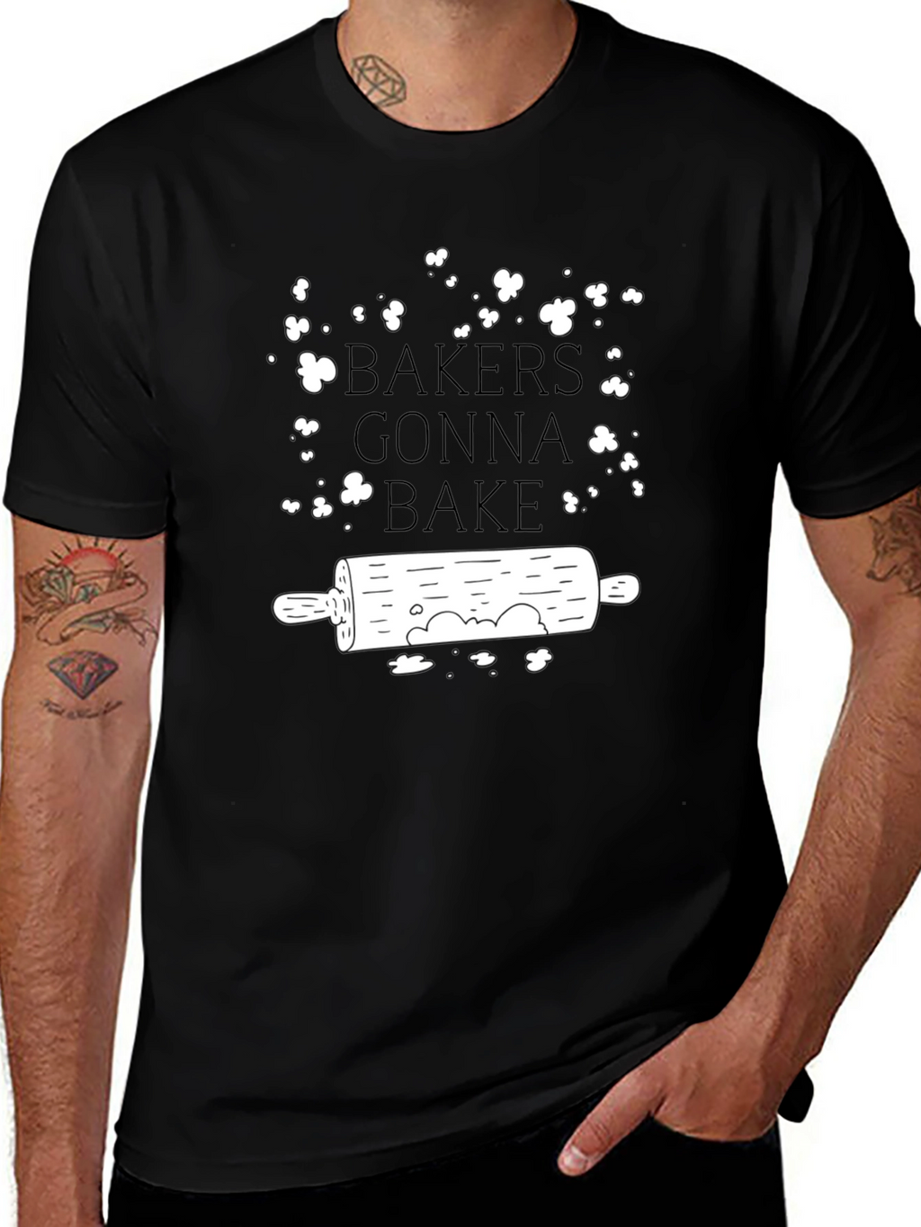 Bakers Gonna Bake T-Shirt - Rolling Pin Graphic Tee