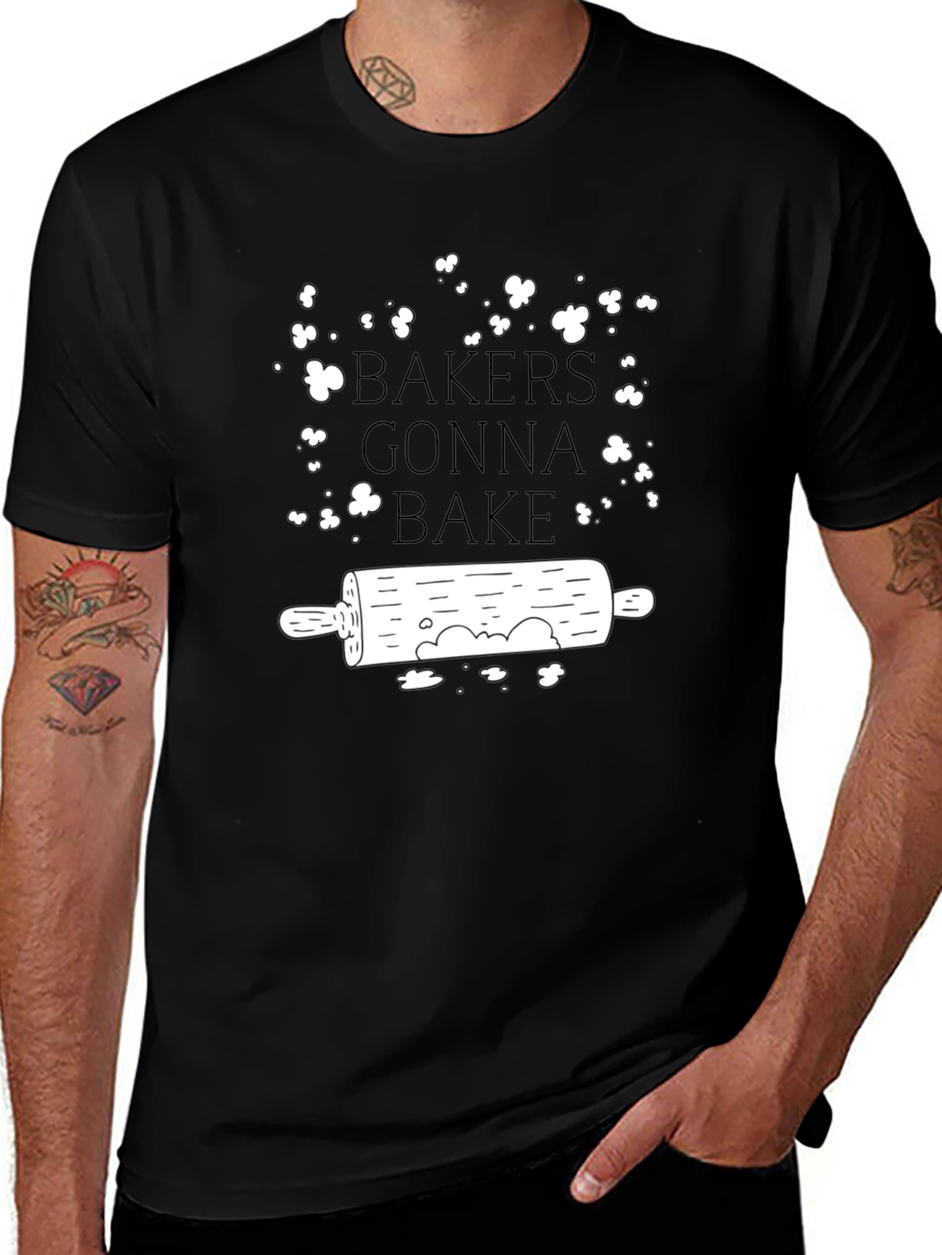 Bakers Gonna Bake T-Shirt - Rolling Pin Graphic Tee