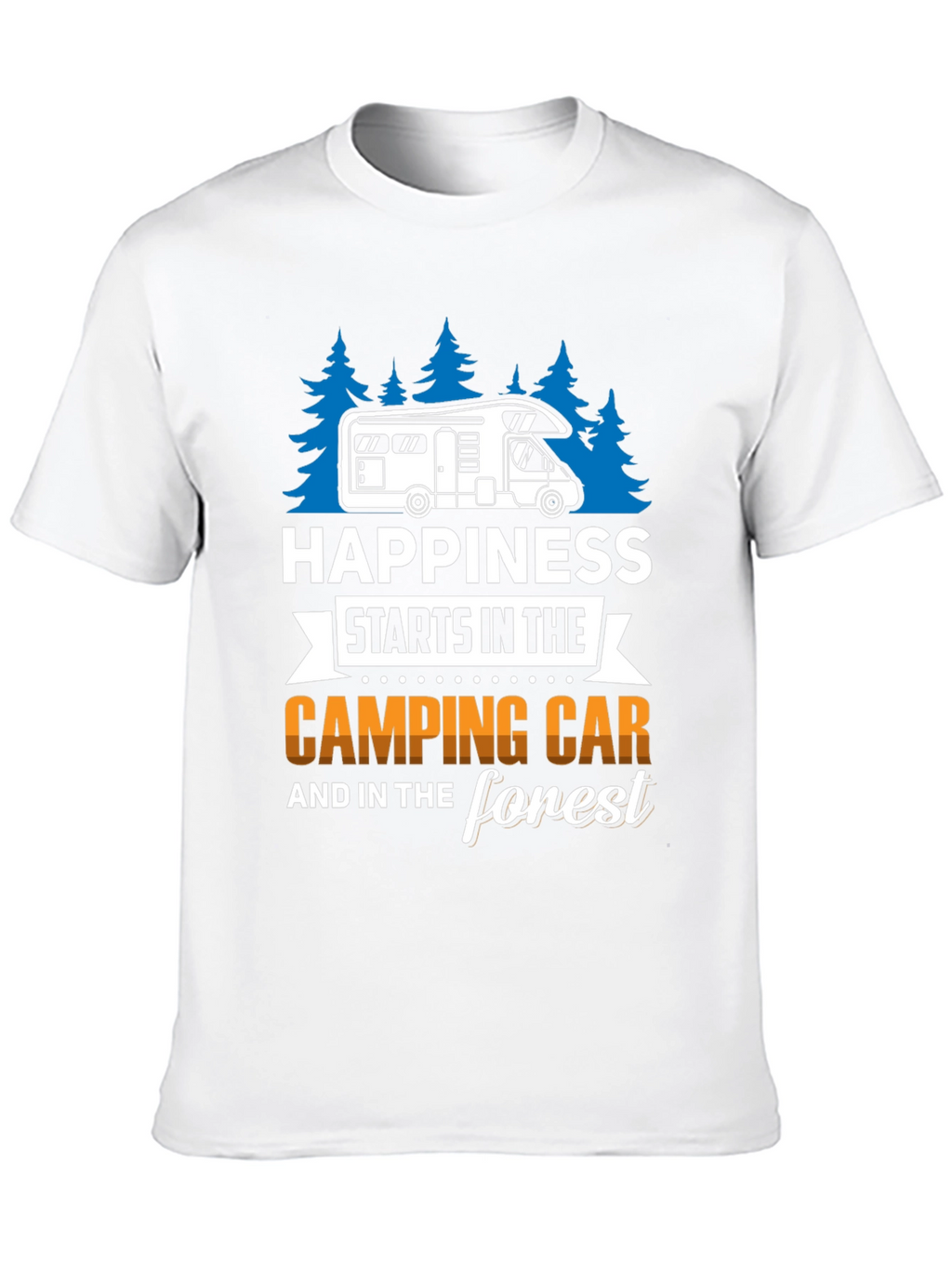 Camping Car & Forest Graphic T-Shirt