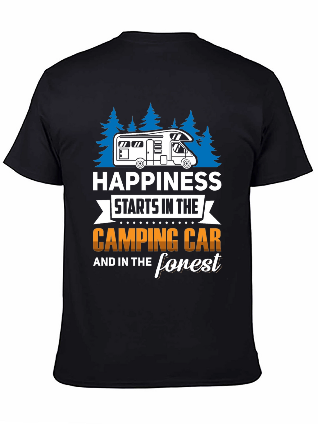 Camping Car & Forest Graphic T-Shirt