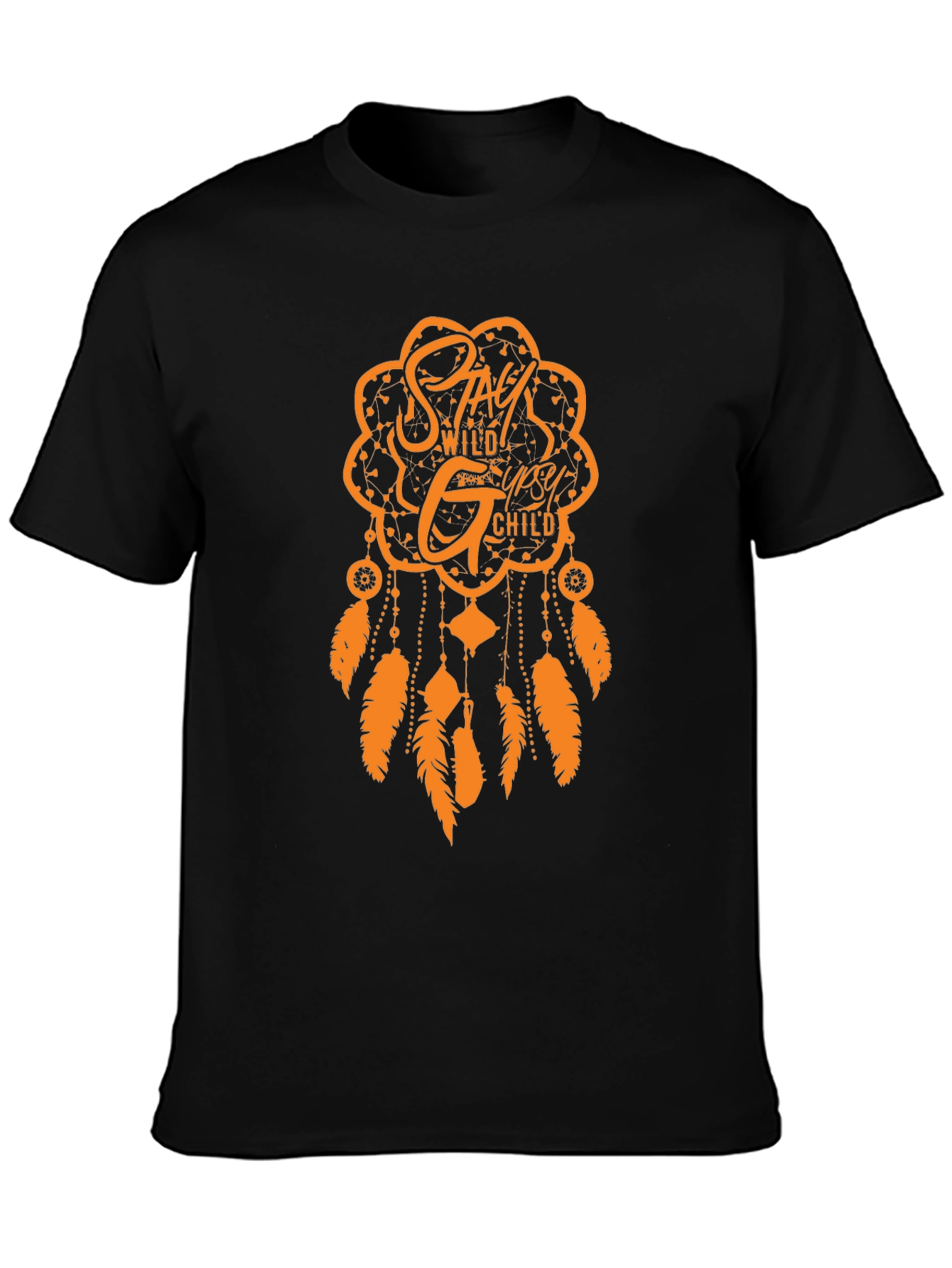 Stay Wild Gypsy Child Black Tee