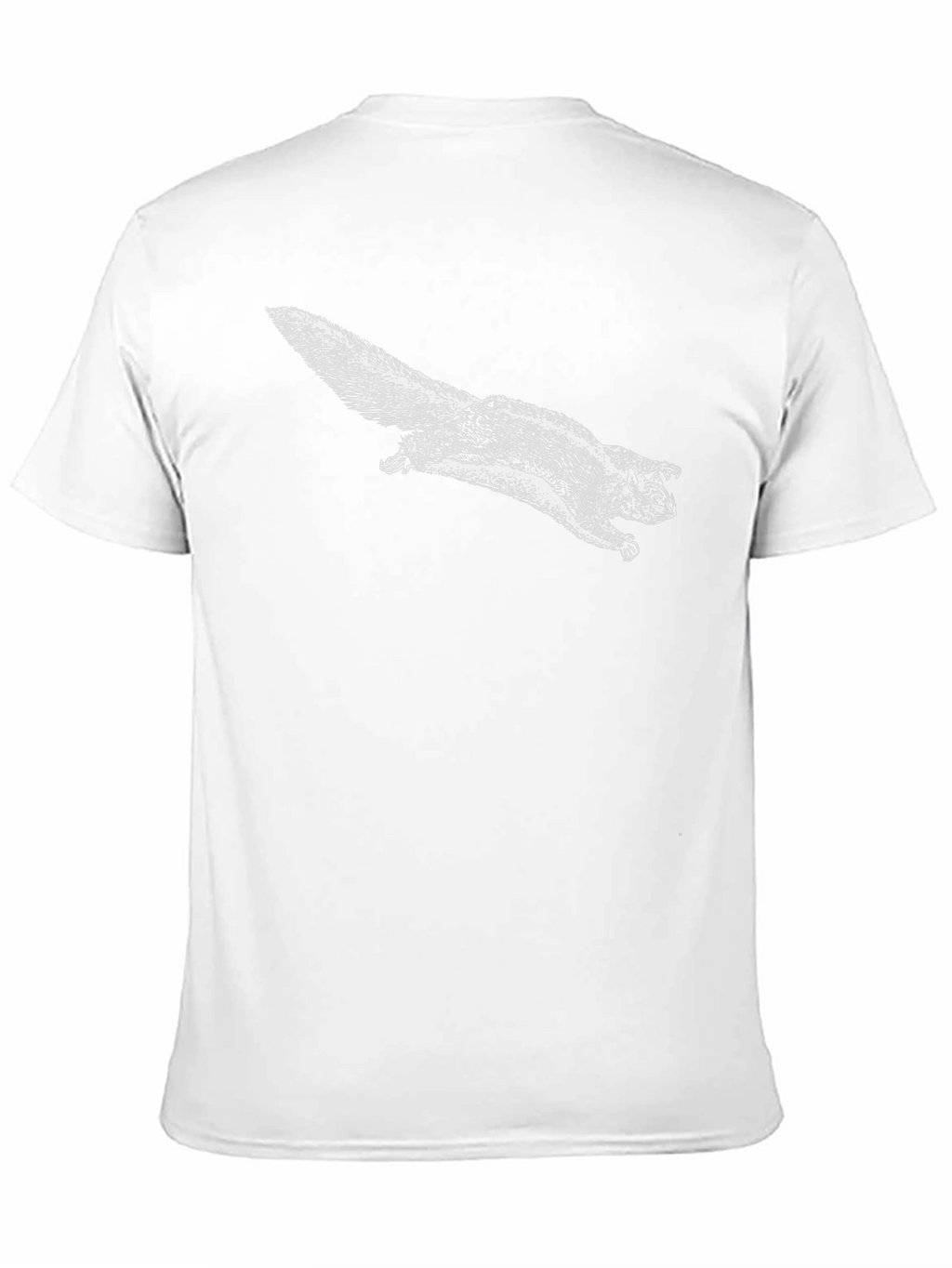 Flying Squirrel Graphic Tee - Black Cotton T-Shirt