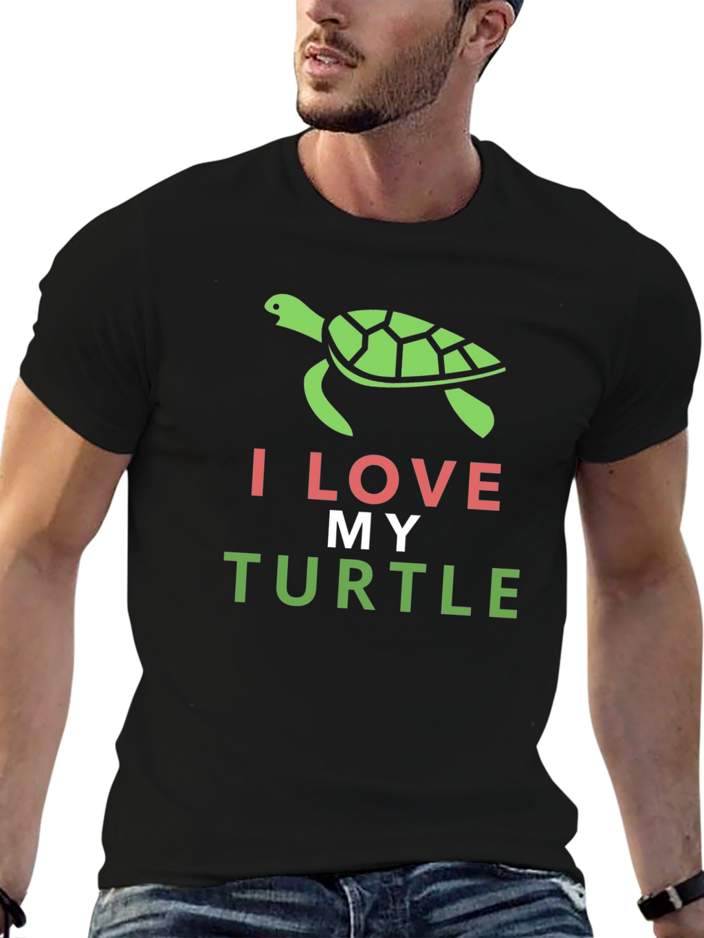 I Love My Turtle Graphic Tee