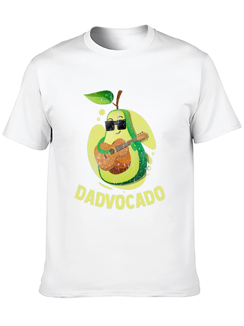 Dadvocado Avocado Guitar Player Graphic T-Shirt
