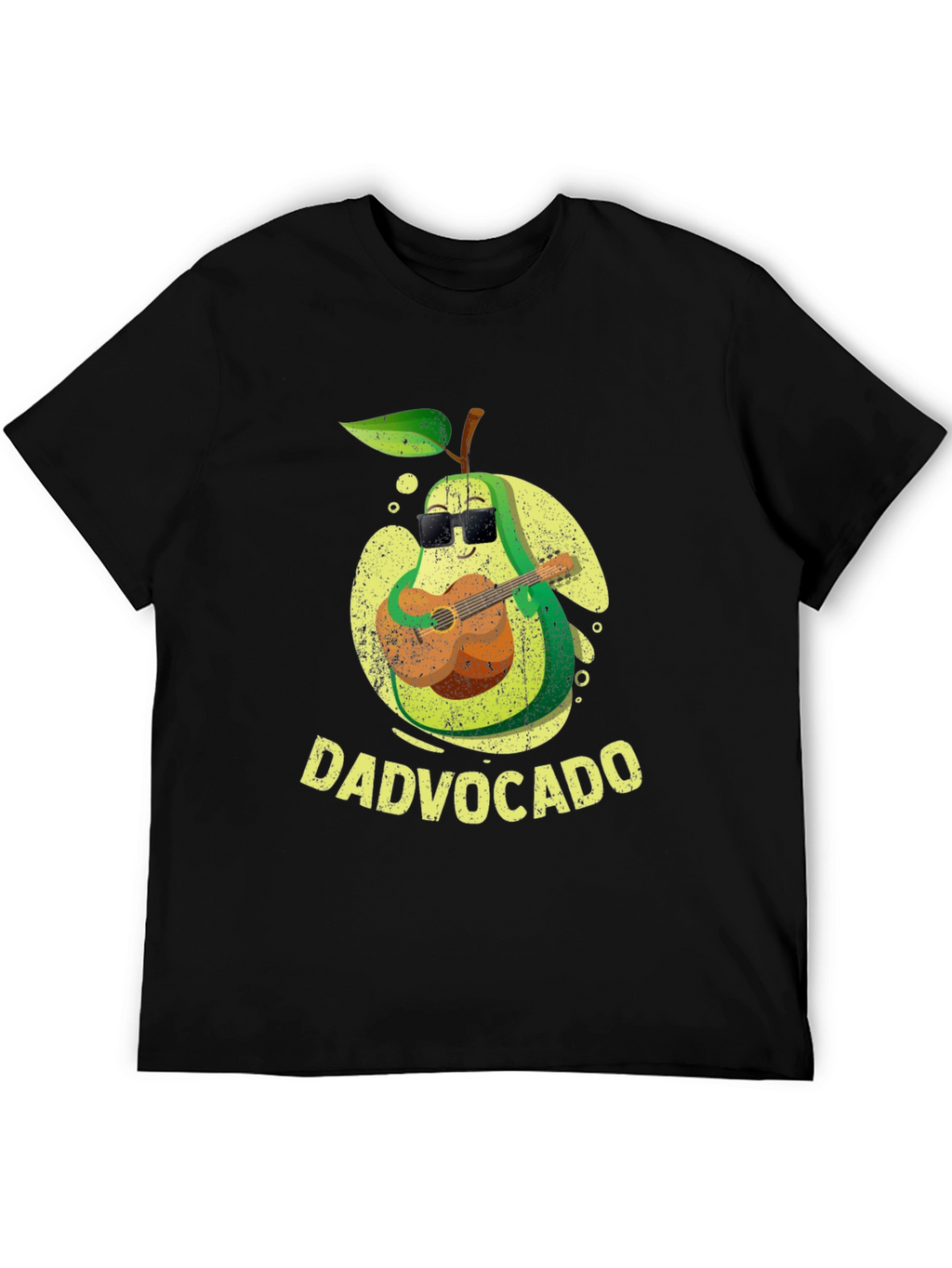 Dadvocado Avocado Guitar Player Graphic T-Shirt