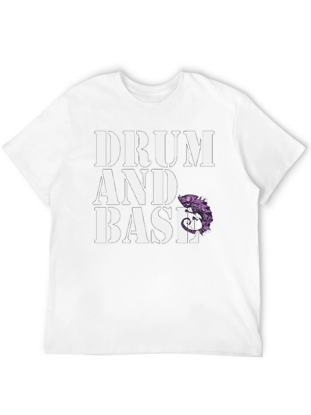 Drum and Base Chameleon Graphic T-Shirt