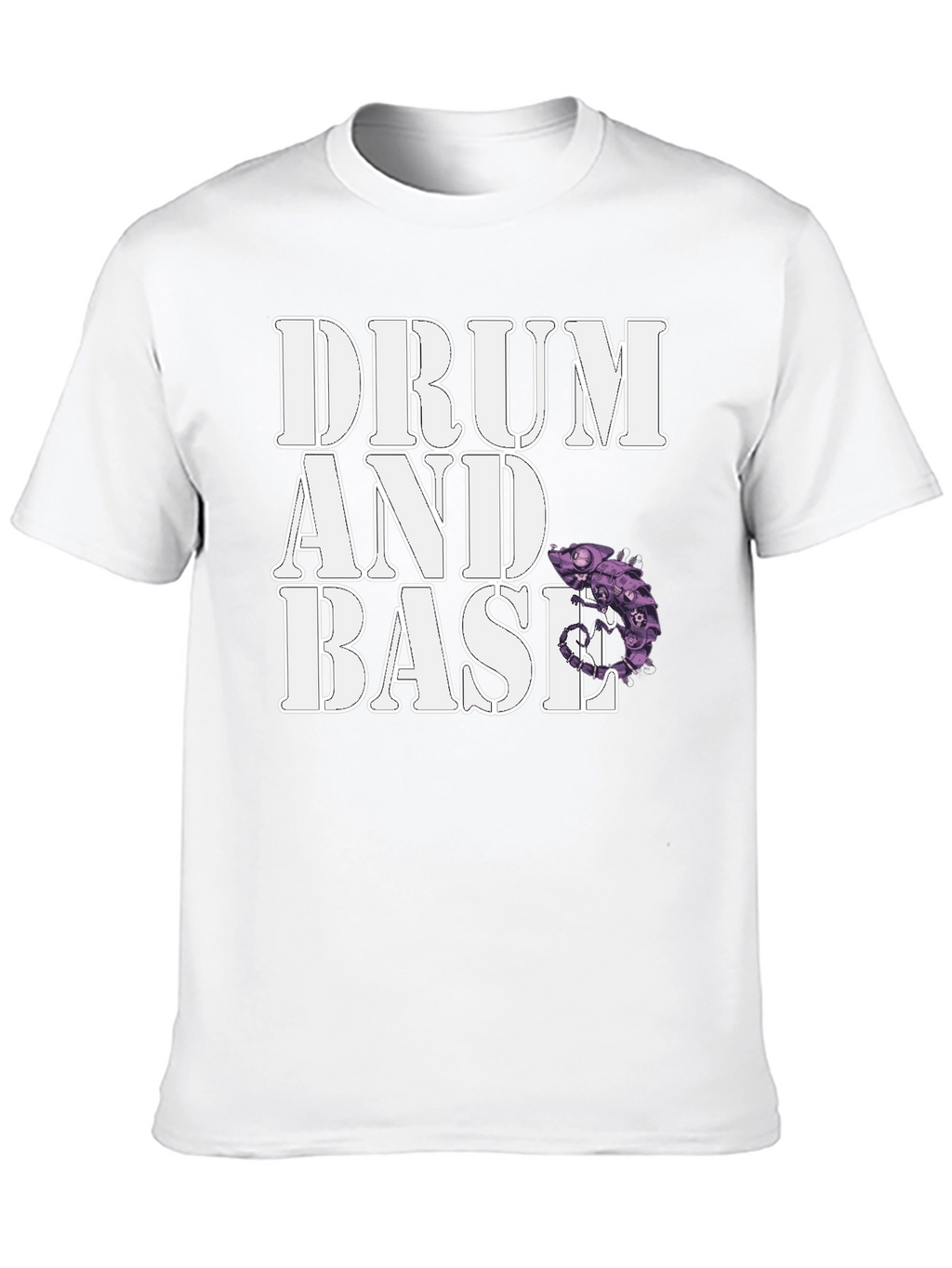 Drum and Base Chameleon Graphic T-Shirt