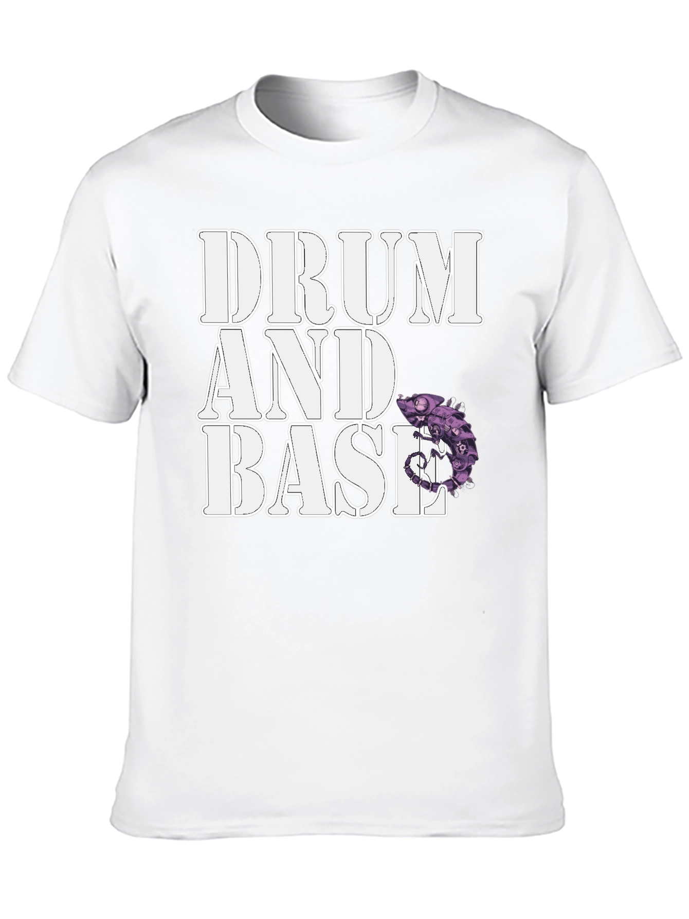 Drum and Base Chameleon Graphic T-Shirt