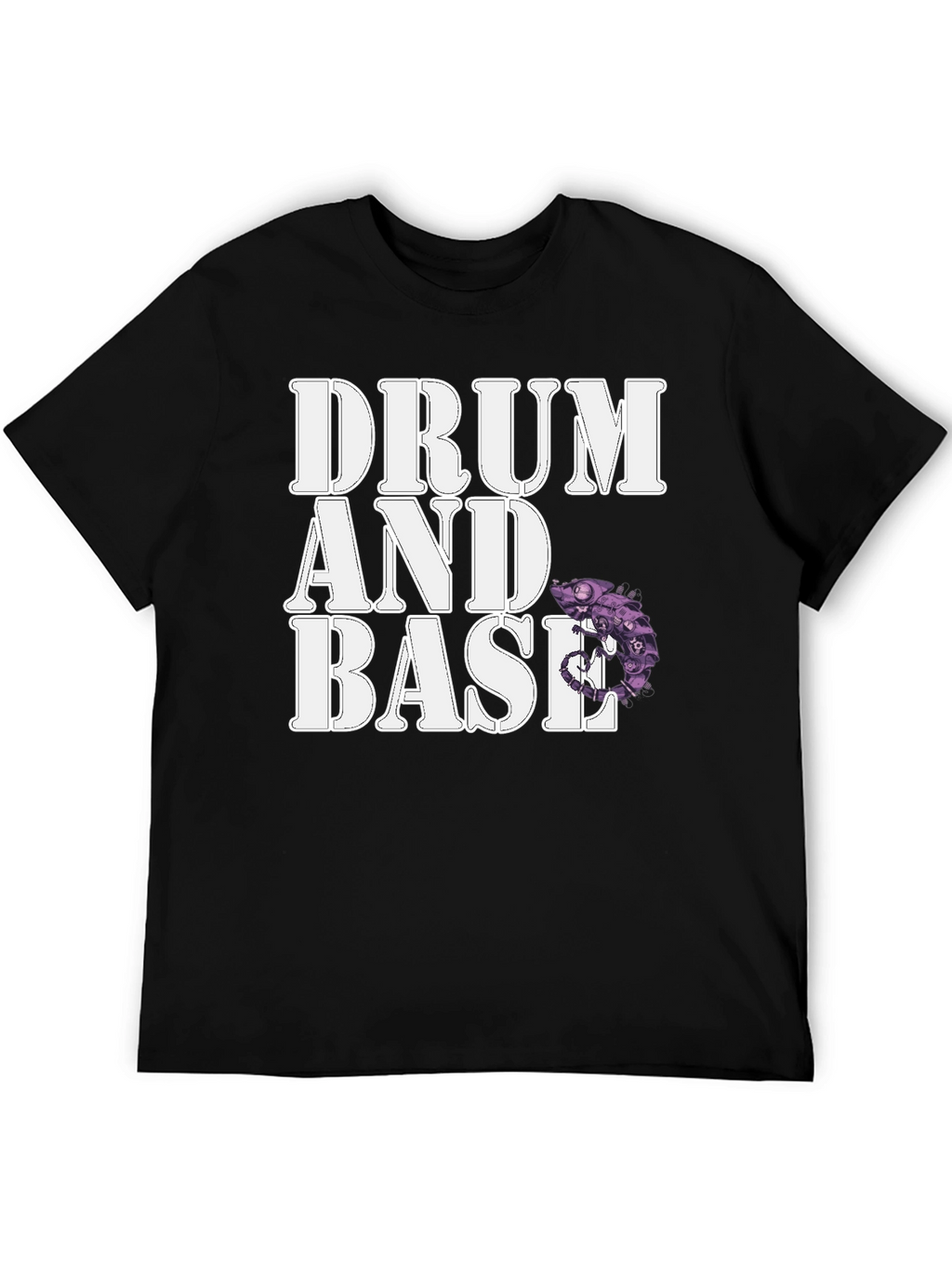 Drum and Base Chameleon Graphic T-Shirt