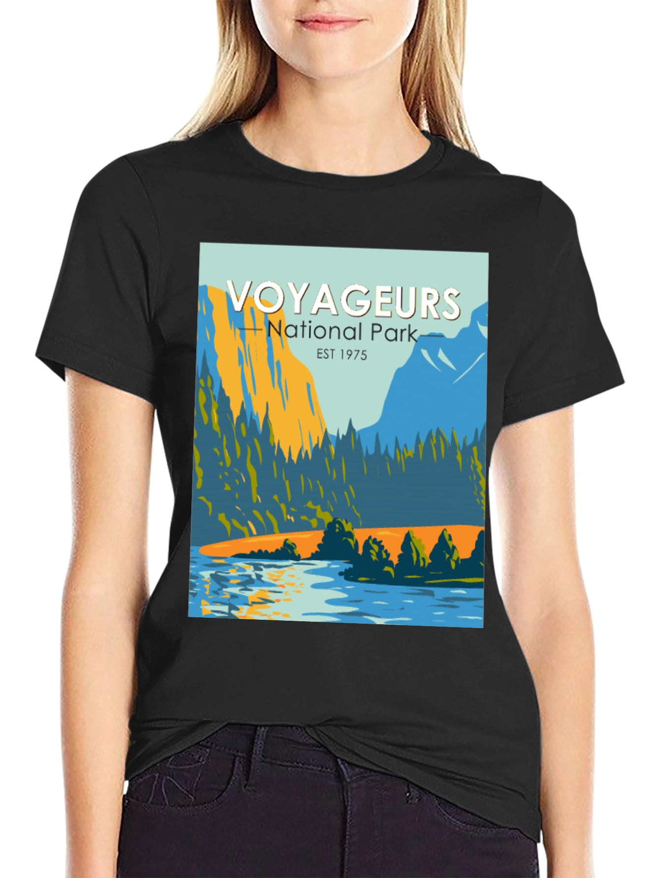 Voyageurs National Park Graphic Tee - Black