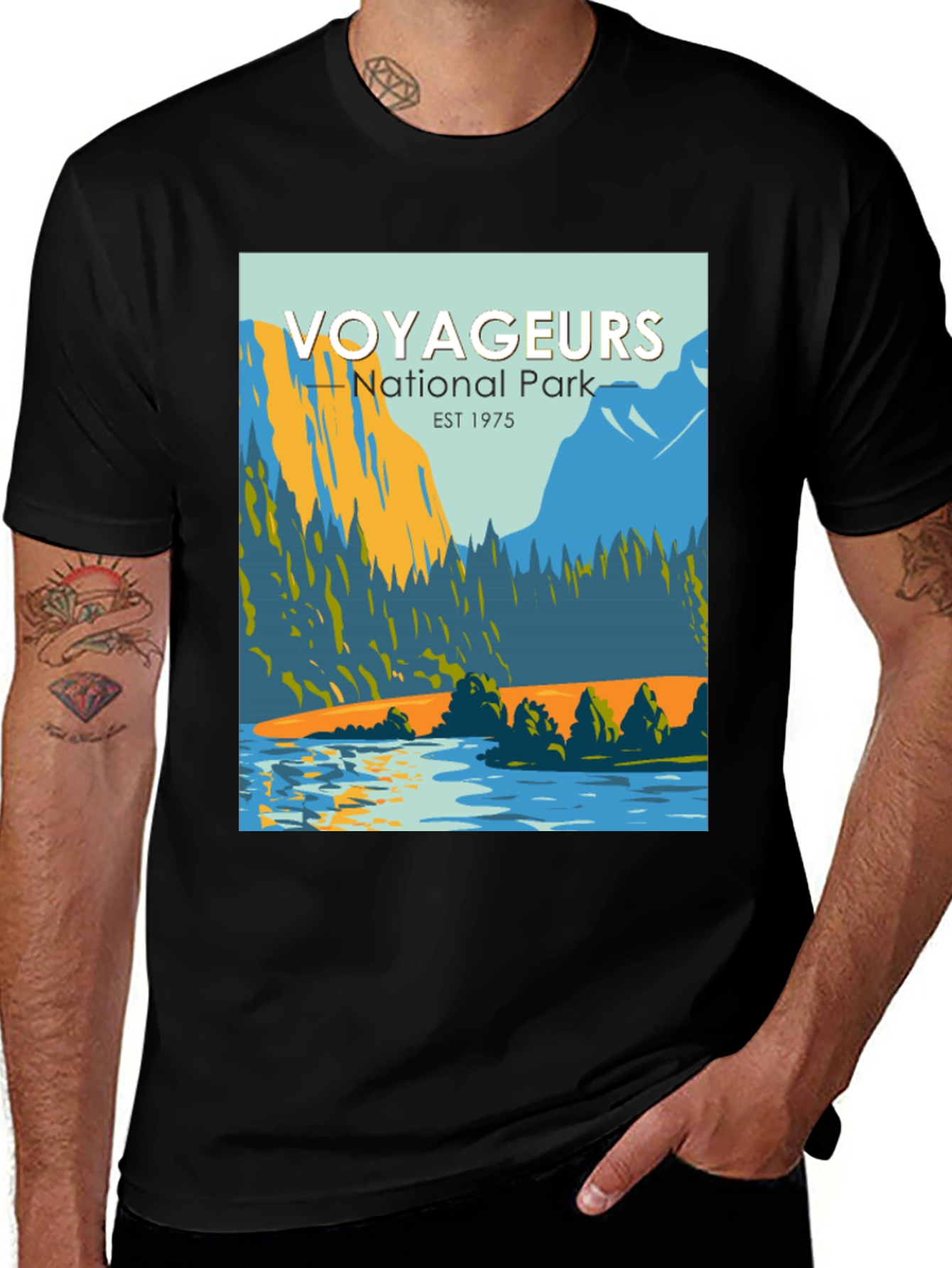 Voyageurs National Park Graphic Tee - Black