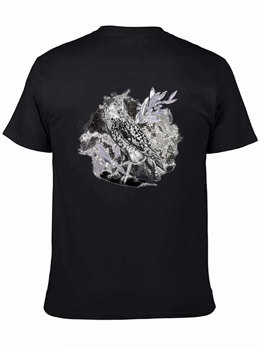 Owl Graphic Tee - Unisex Black T-Shirt