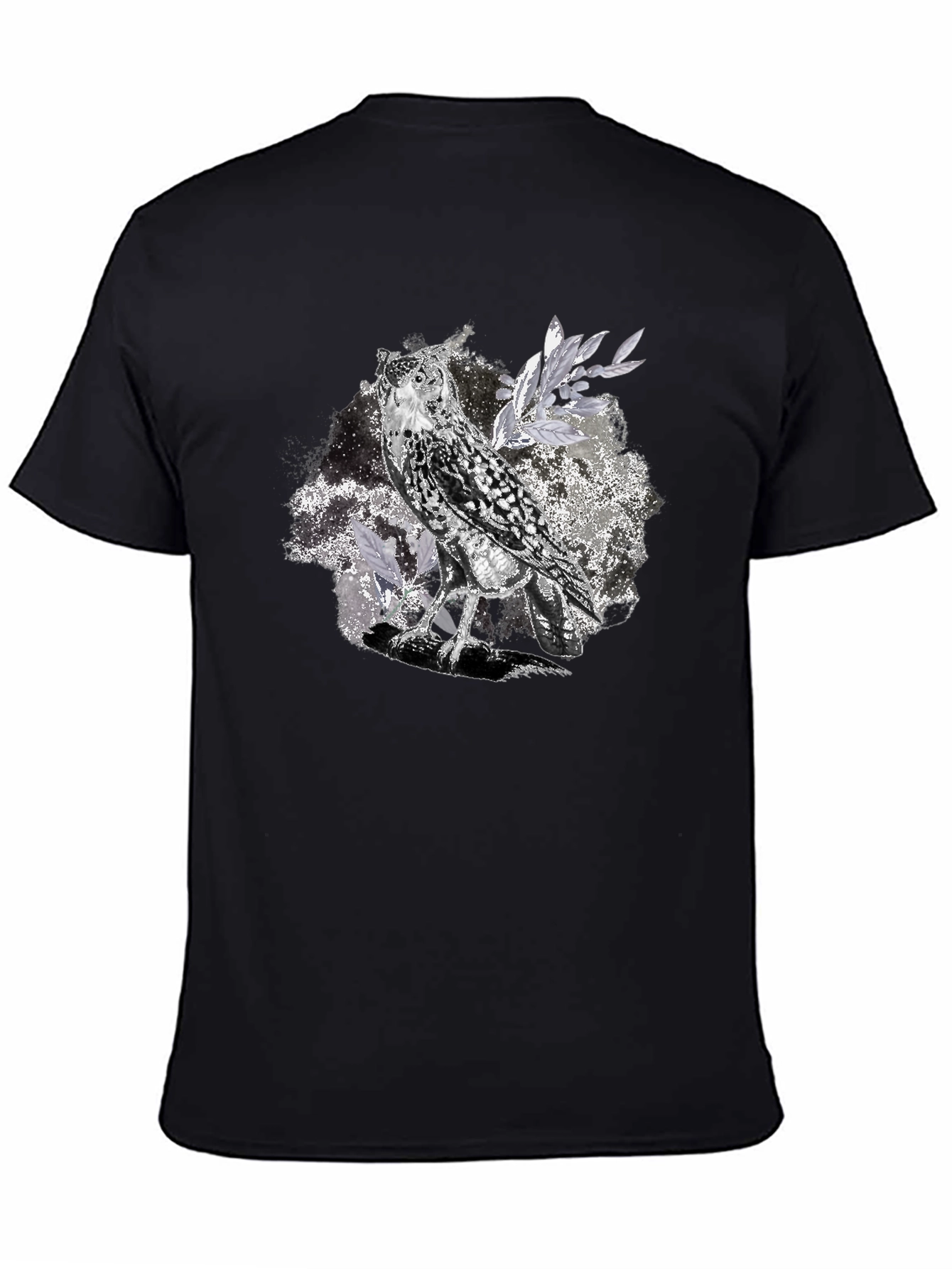Owl Graphic Tee - Unisex Black T-Shirt