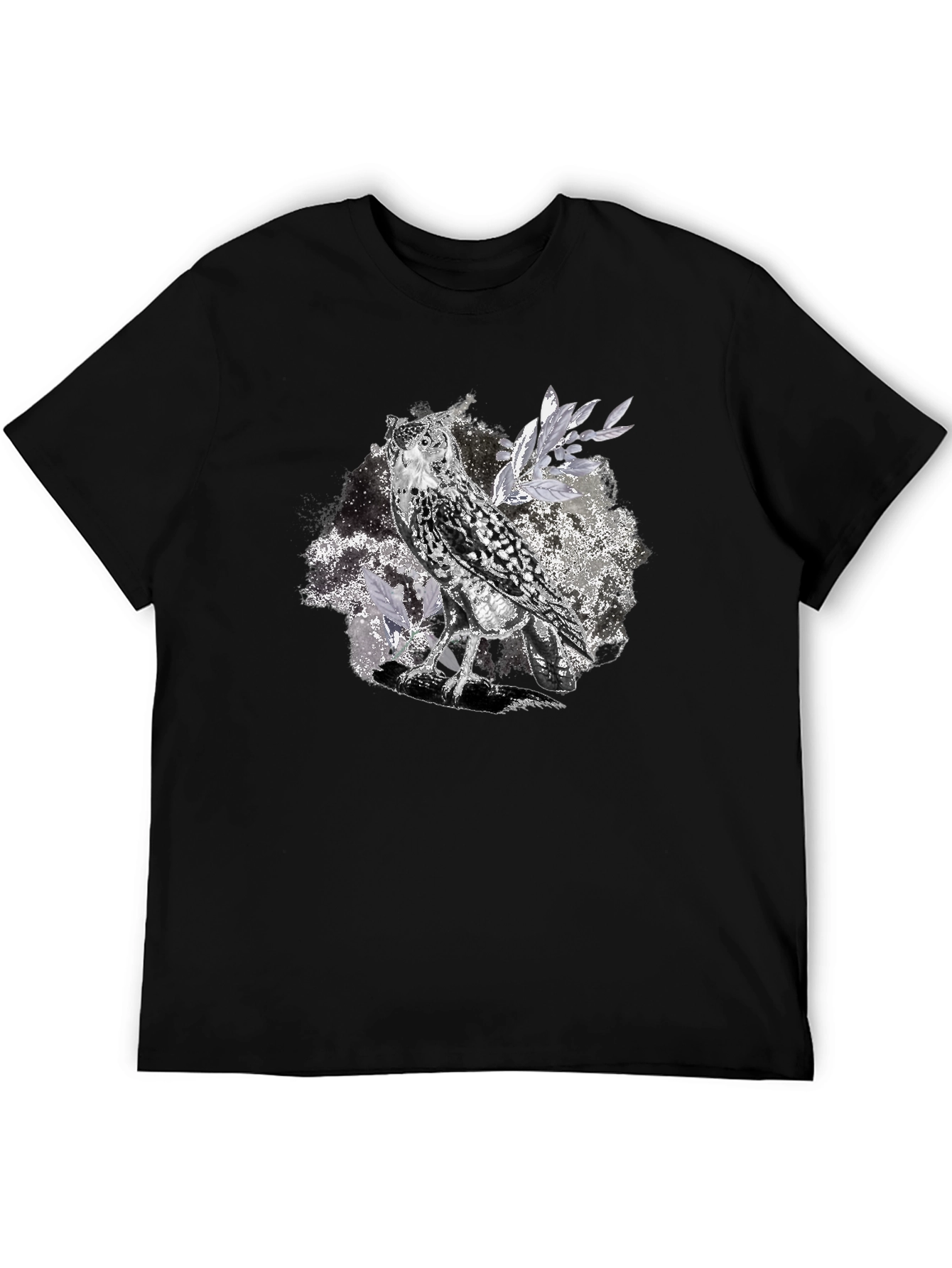 Owl Graphic Tee - Unisex Black T-Shirt