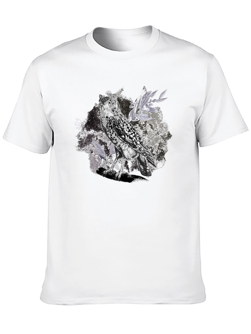 Owl Graphic Tee - Unisex Black T-Shirt