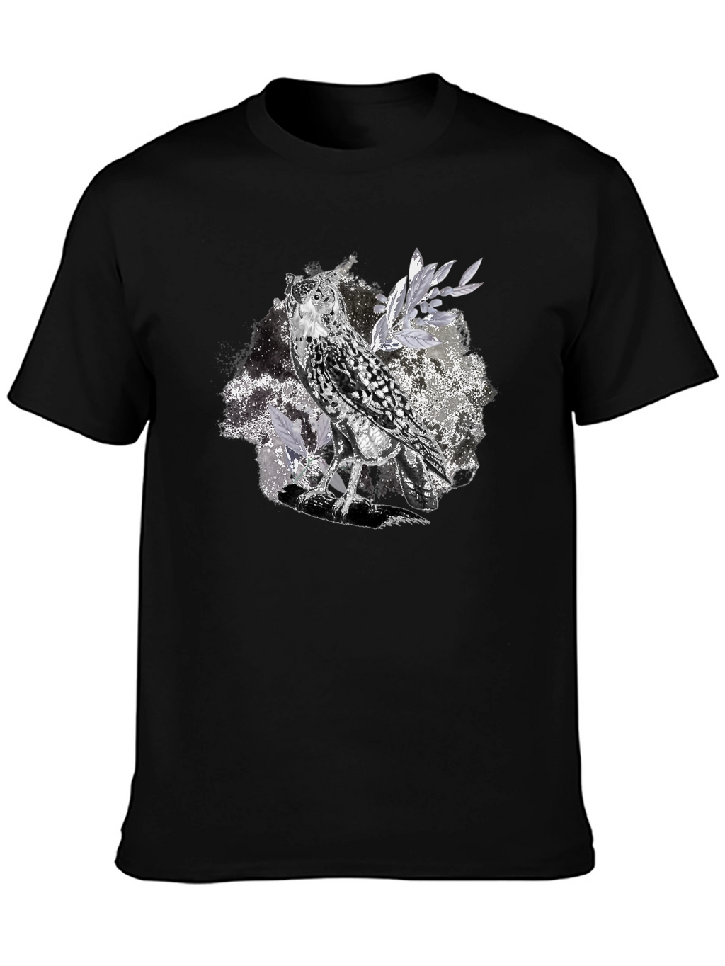 Owl Graphic Tee - Unisex Black T-Shirt