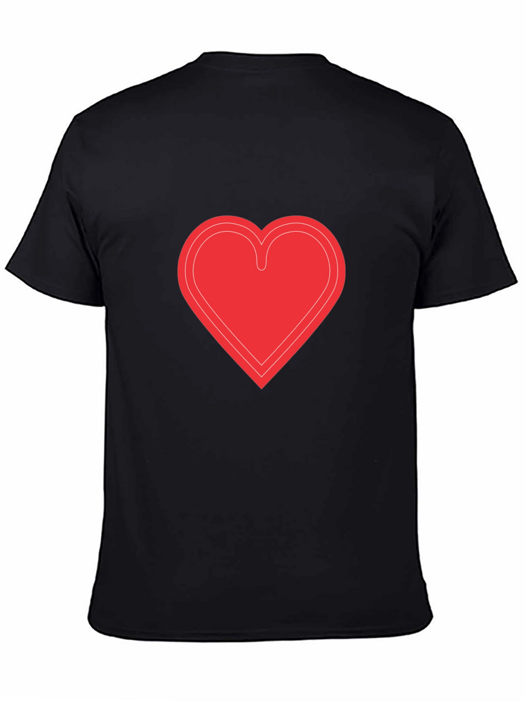 Heart Graphic Black T-Shirt - Stylish & Trendy