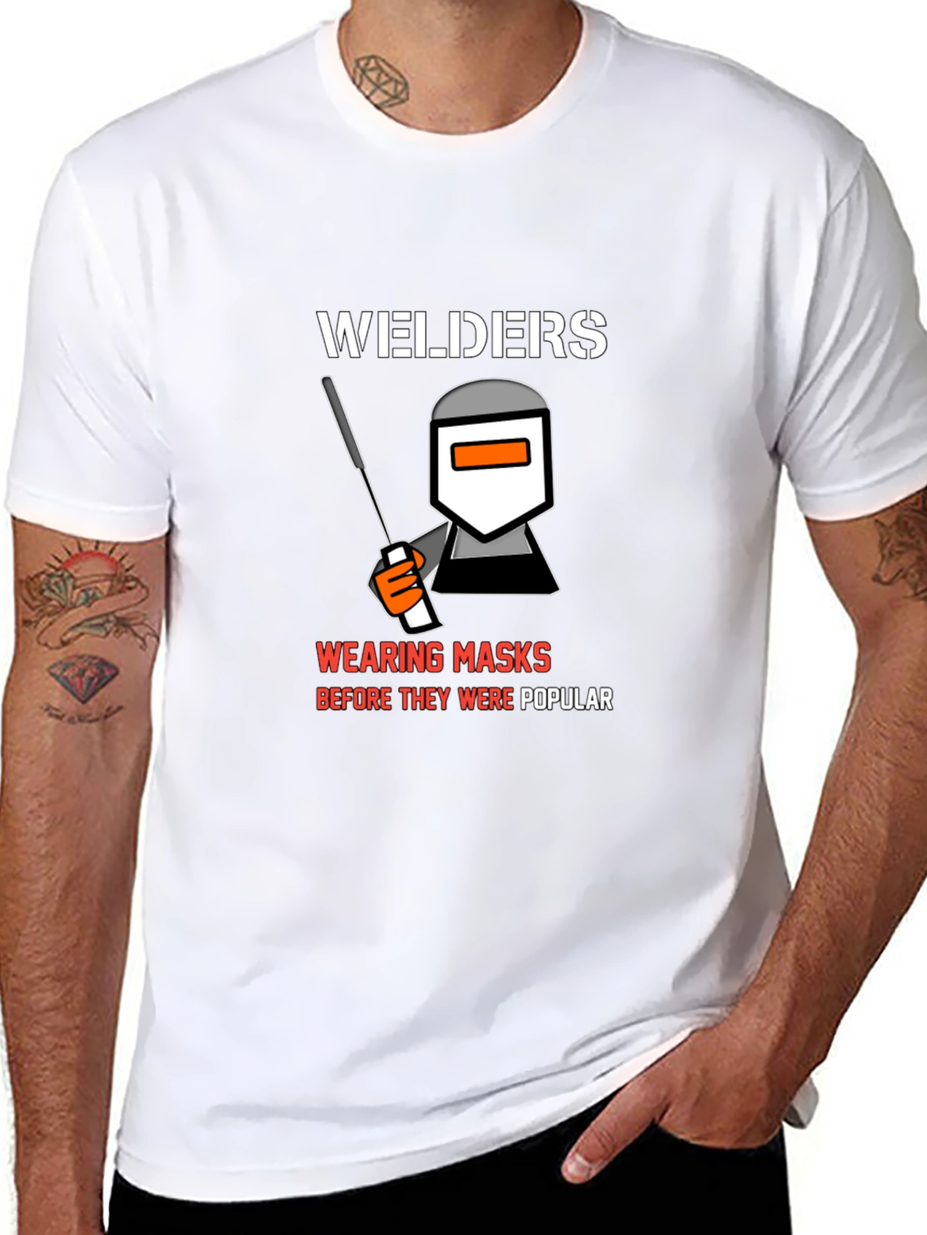 Welders Wearing Masks T-Shirt - Funny Welding Tee