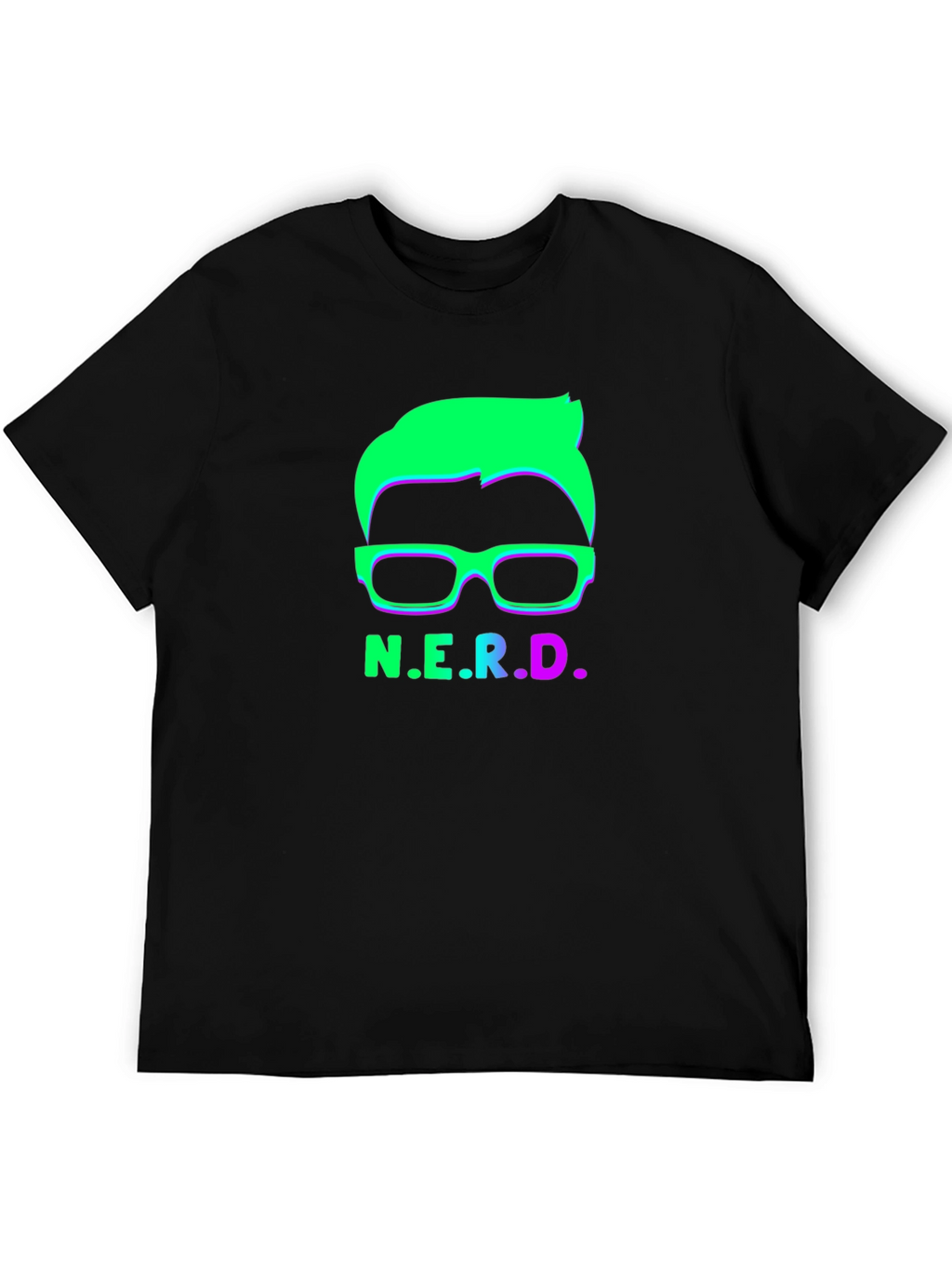 N.E.R.D. Graphic Tee - Bold Neon Design