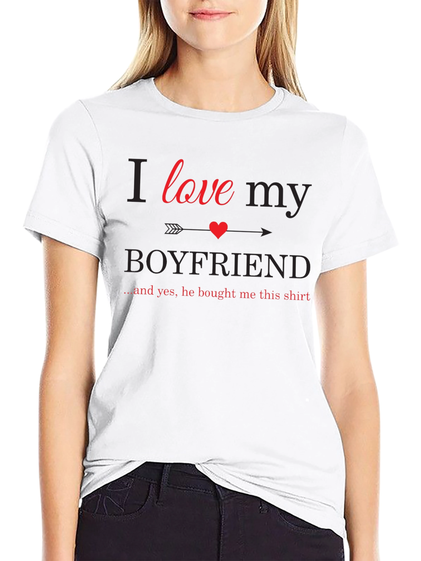 I Love My Boyfriend Graphic T-Shirt