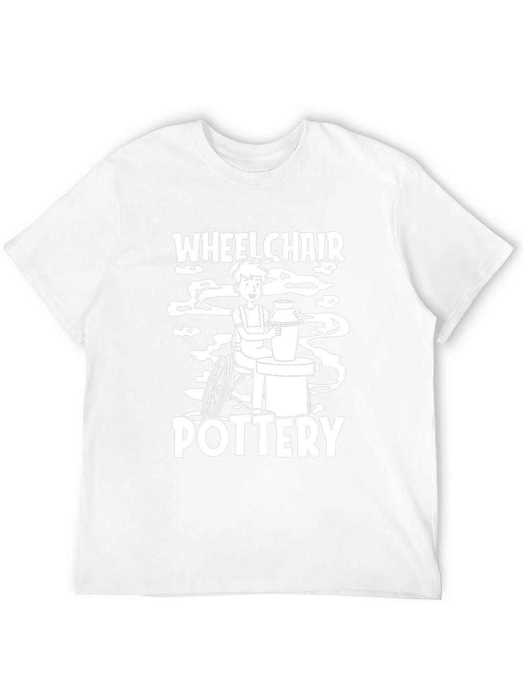 Wheelchair Pottery Black T-Shirt