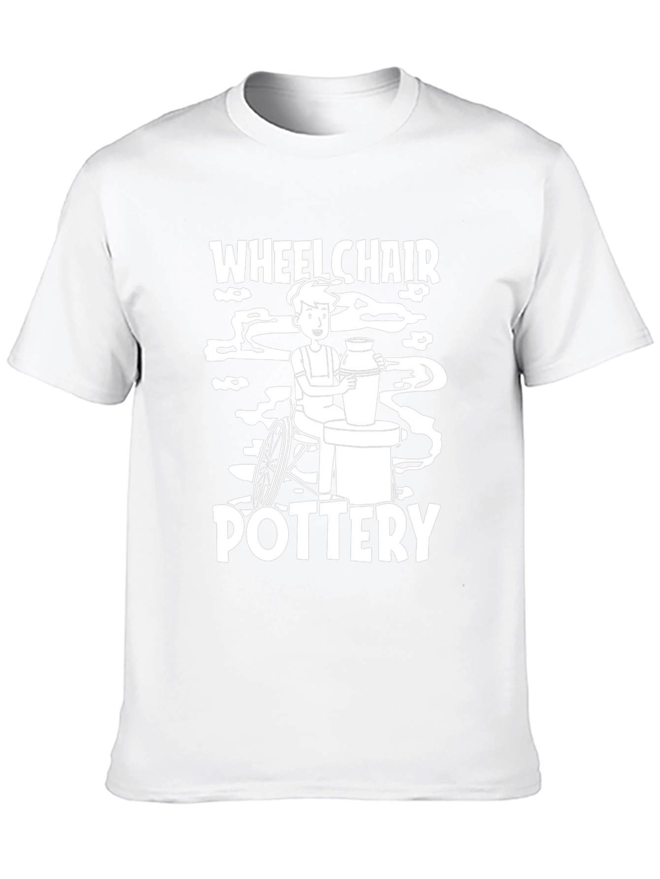 Wheelchair Pottery Black T-Shirt