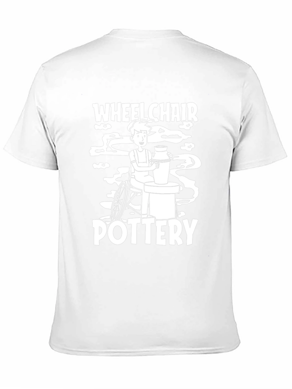 Wheelchair Pottery Black T-Shirt
