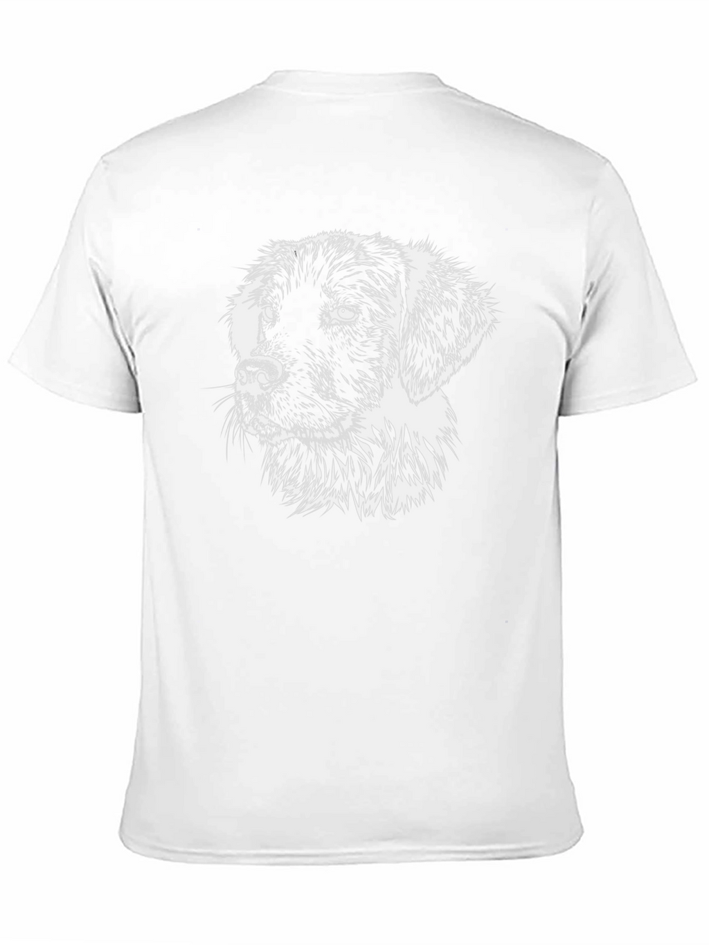 Dog Graphic Print Black T-Shirt
