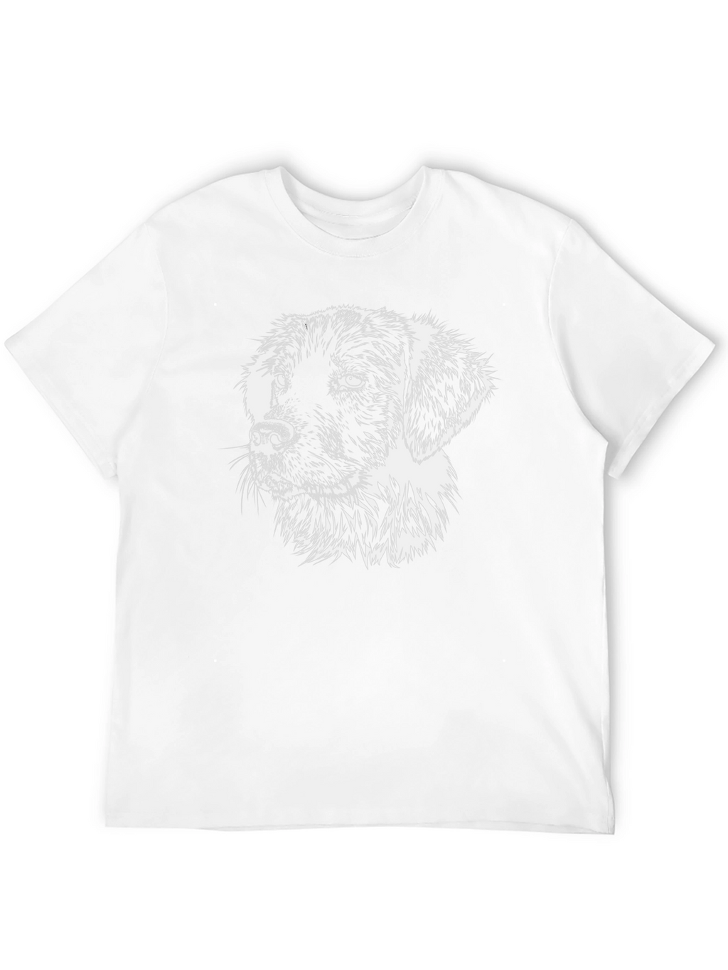Dog Graphic Print Black T-Shirt