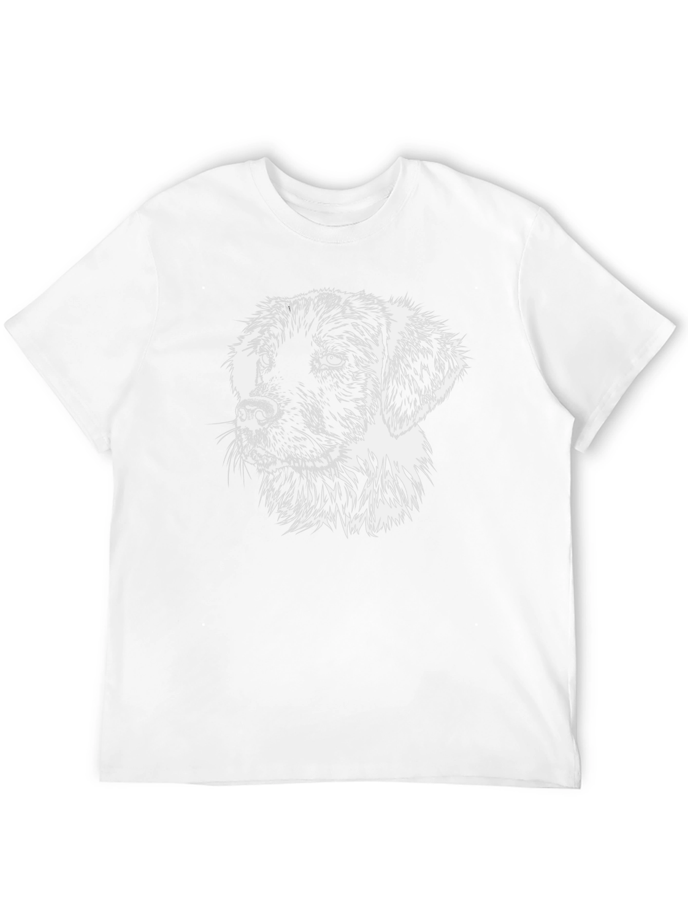Dog Graphic Print Black T-Shirt