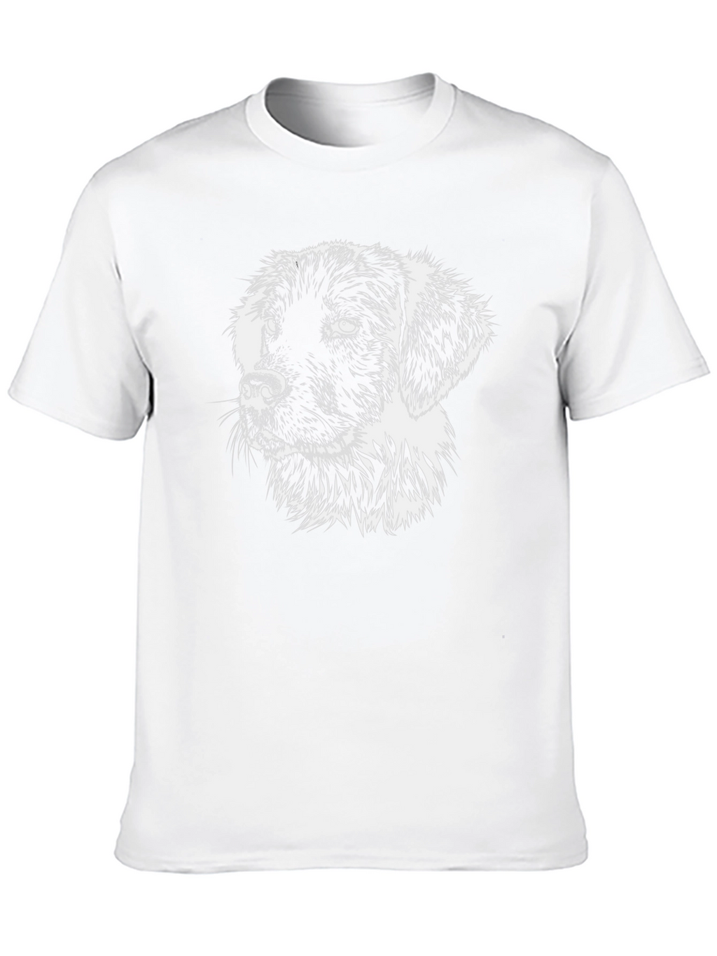 Dog Graphic Print Black T-Shirt