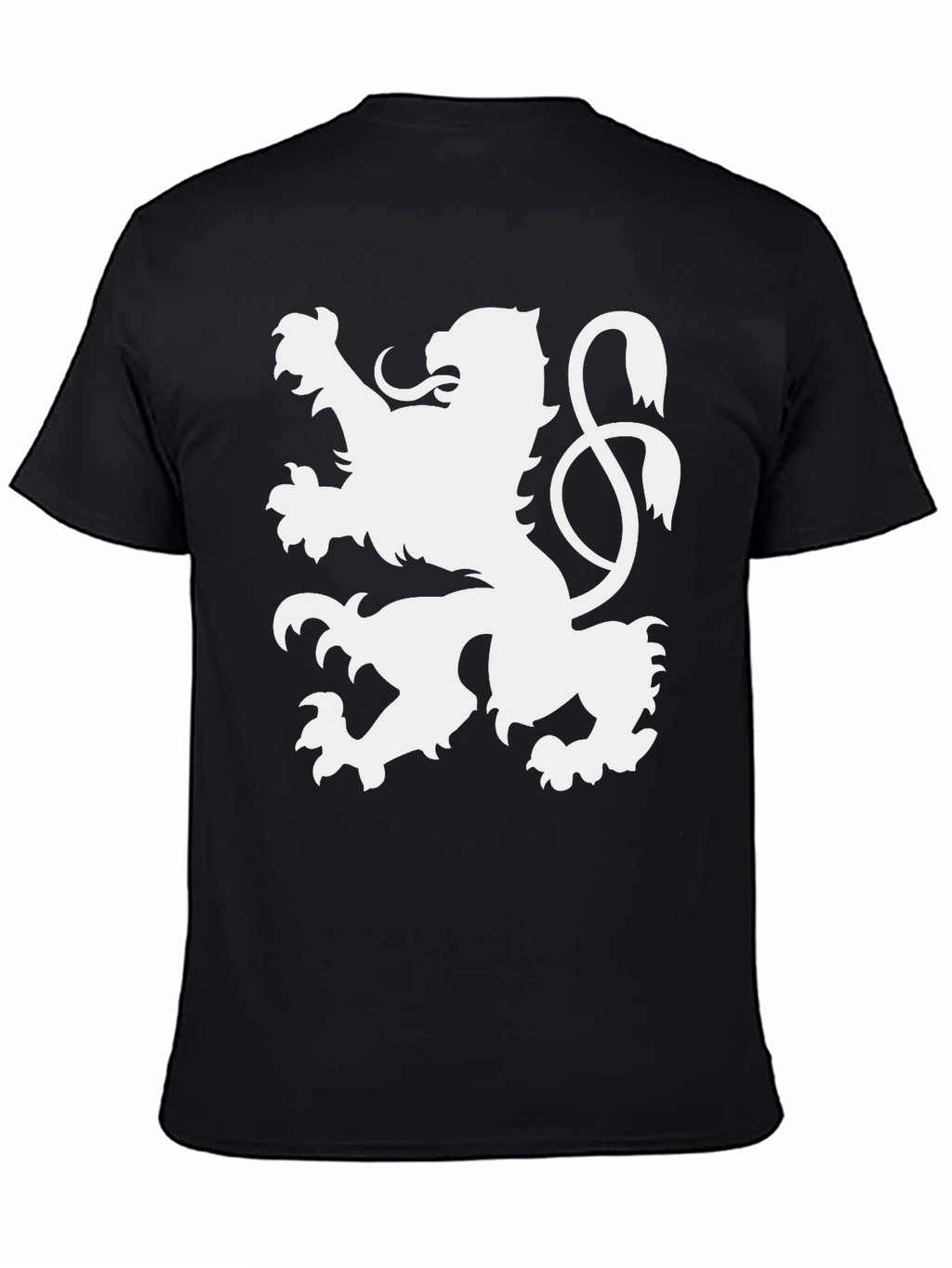 Lion Crest Graphic T-Shirt - Classic Black Tee