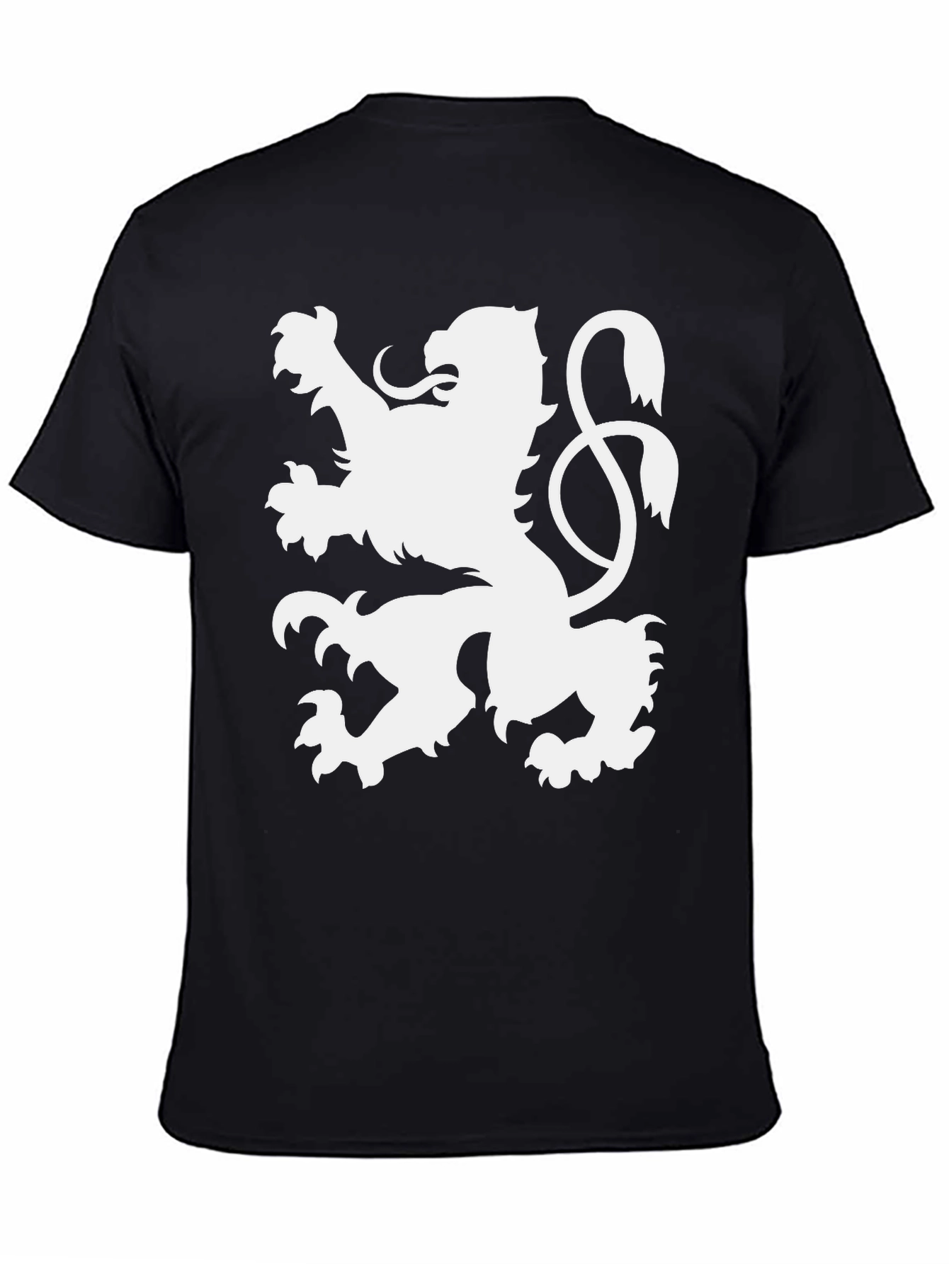 Lion Crest Graphic T-Shirt - Classic Black Tee