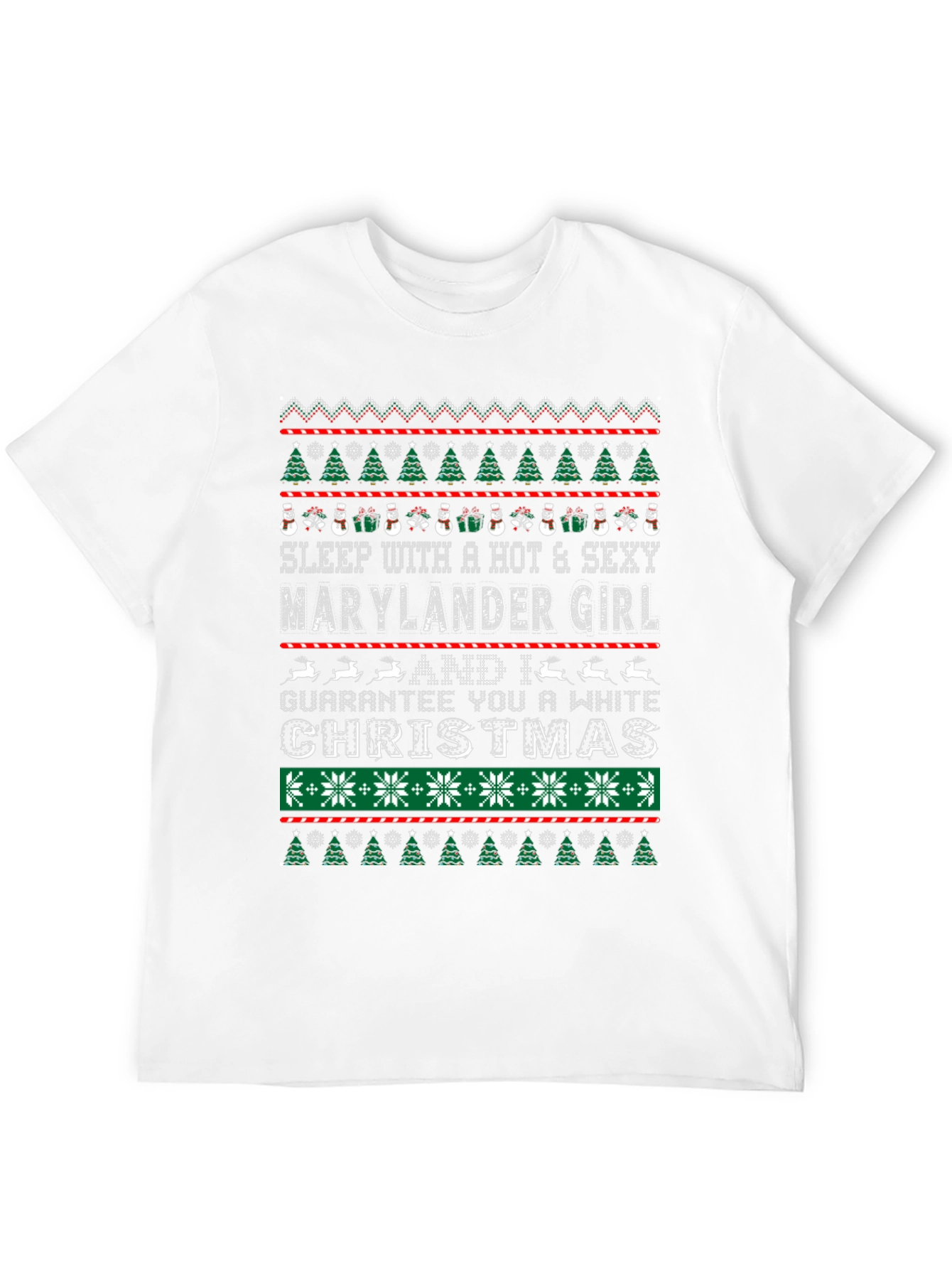 Humorous Marylander Christmas Graphic Tee